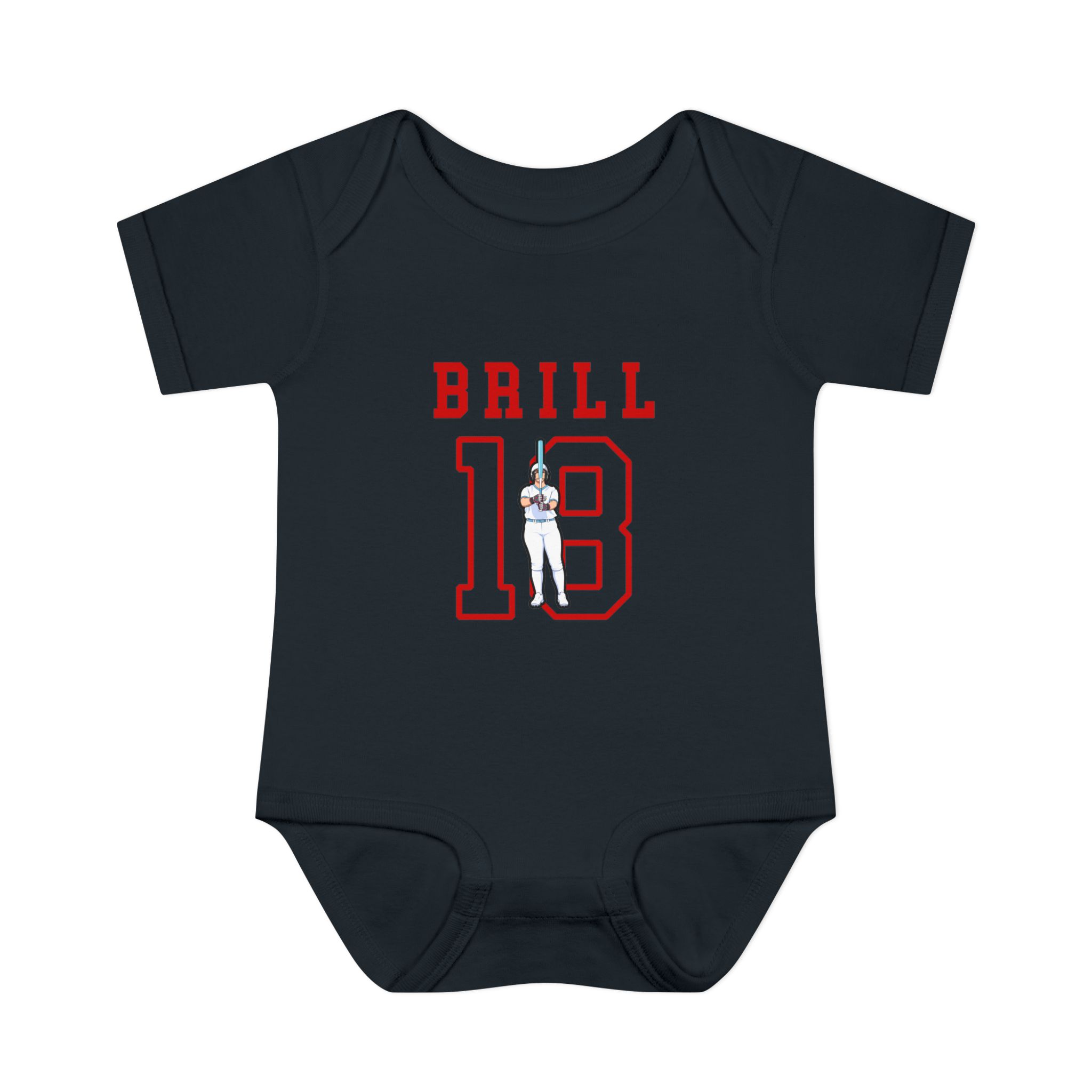 Baby Onesie — character_shirsey in Black