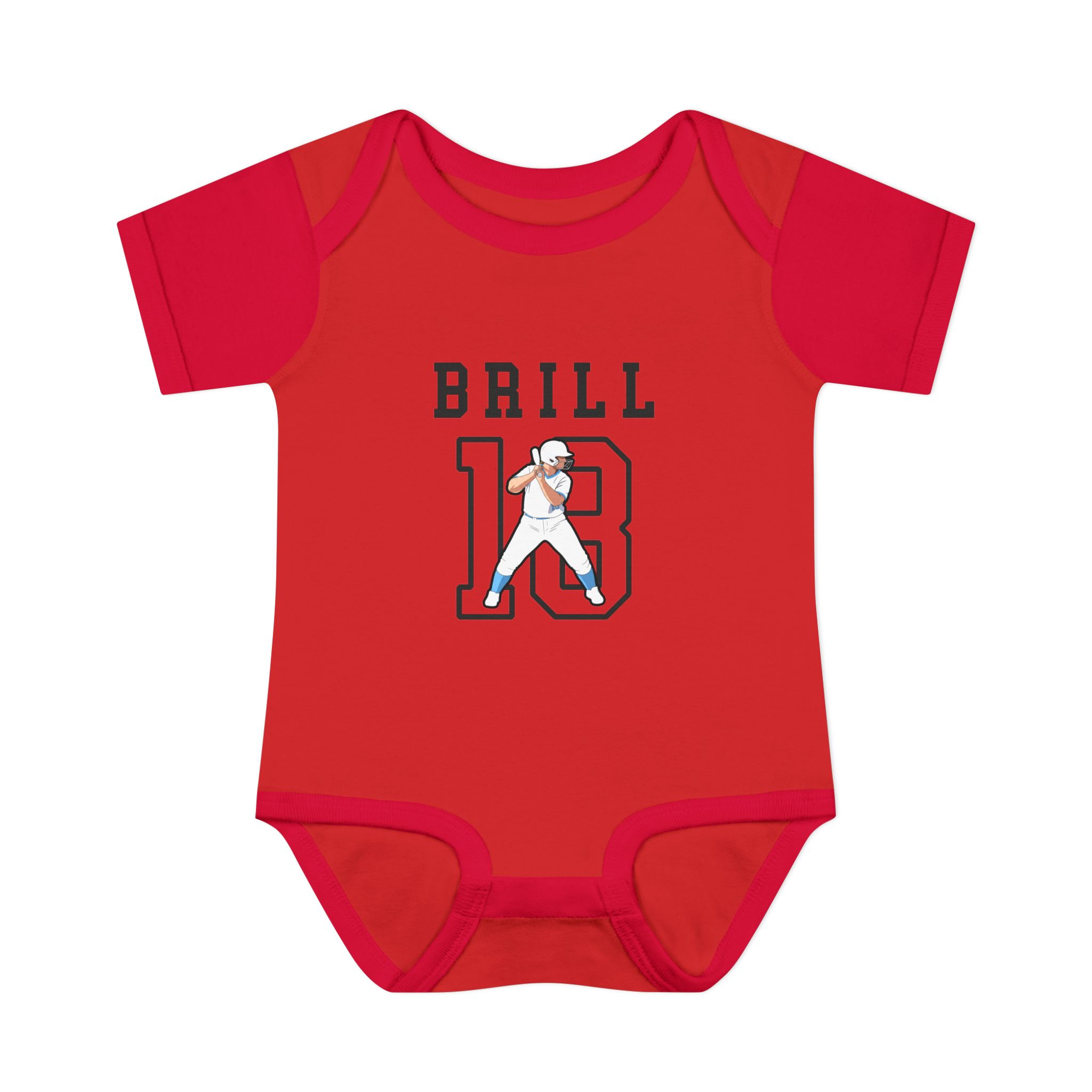 Baby Onesie — character_shirsey in Red