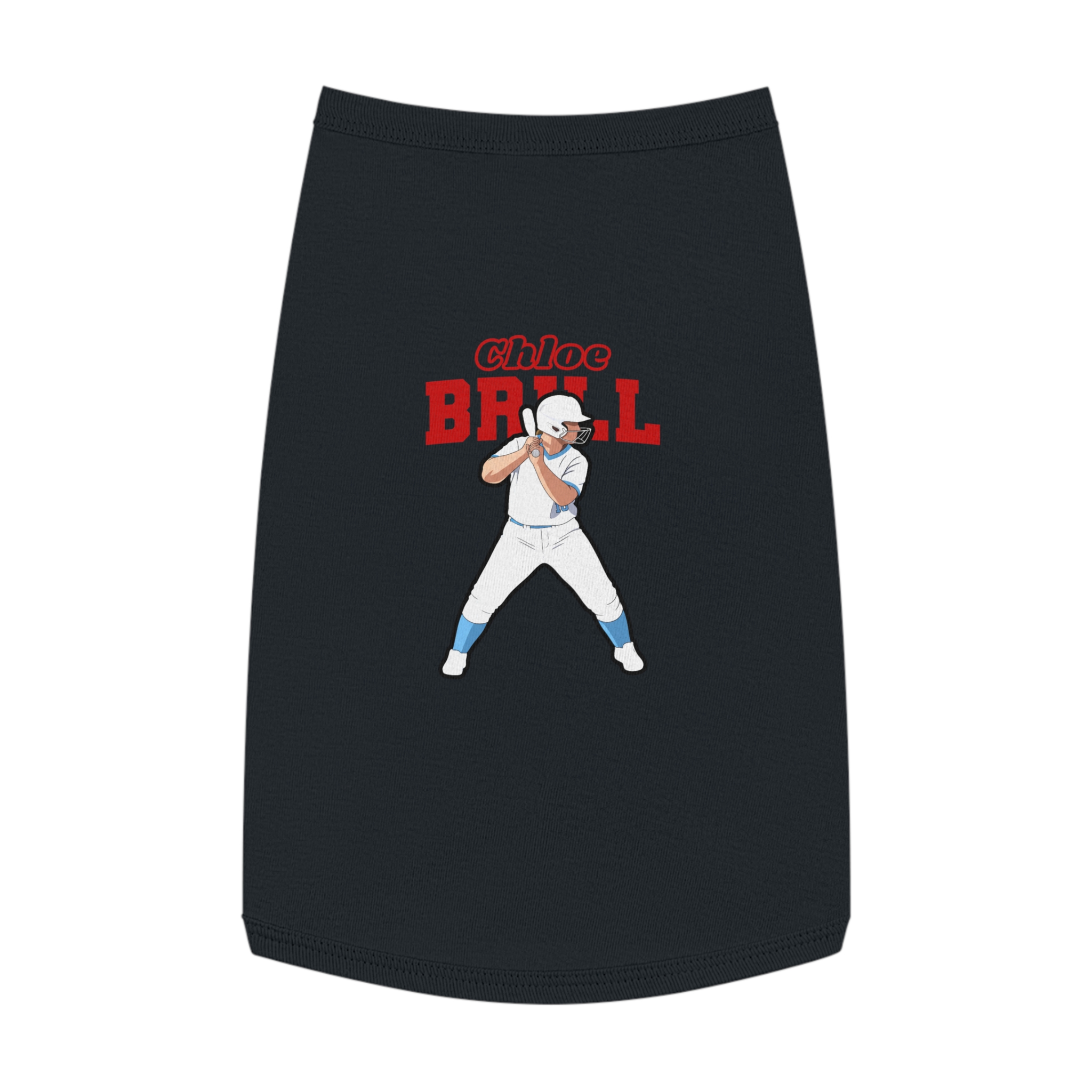 Pet Tank Top — character_name_arch in Black