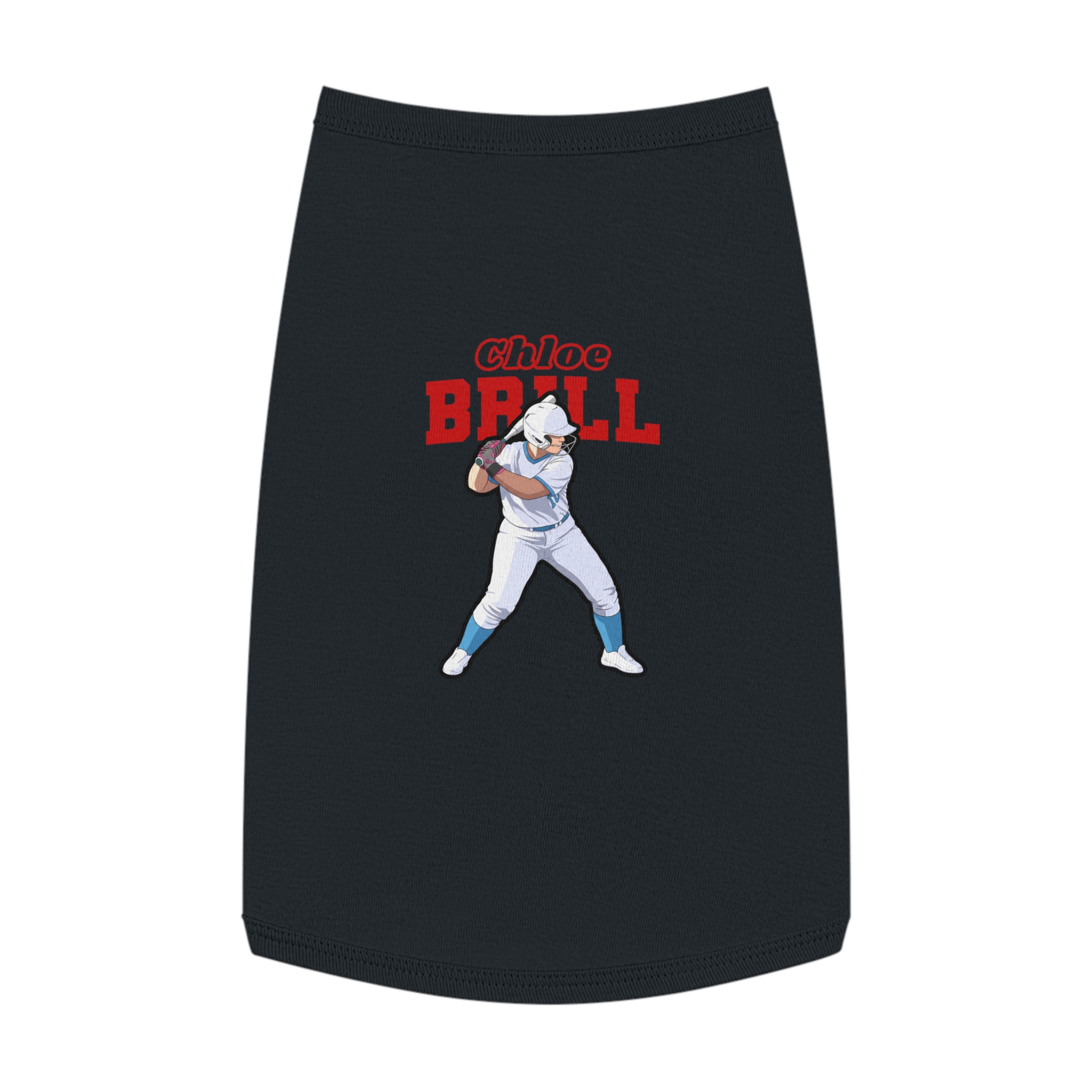 Pet Tank Top — character_name_arch in White