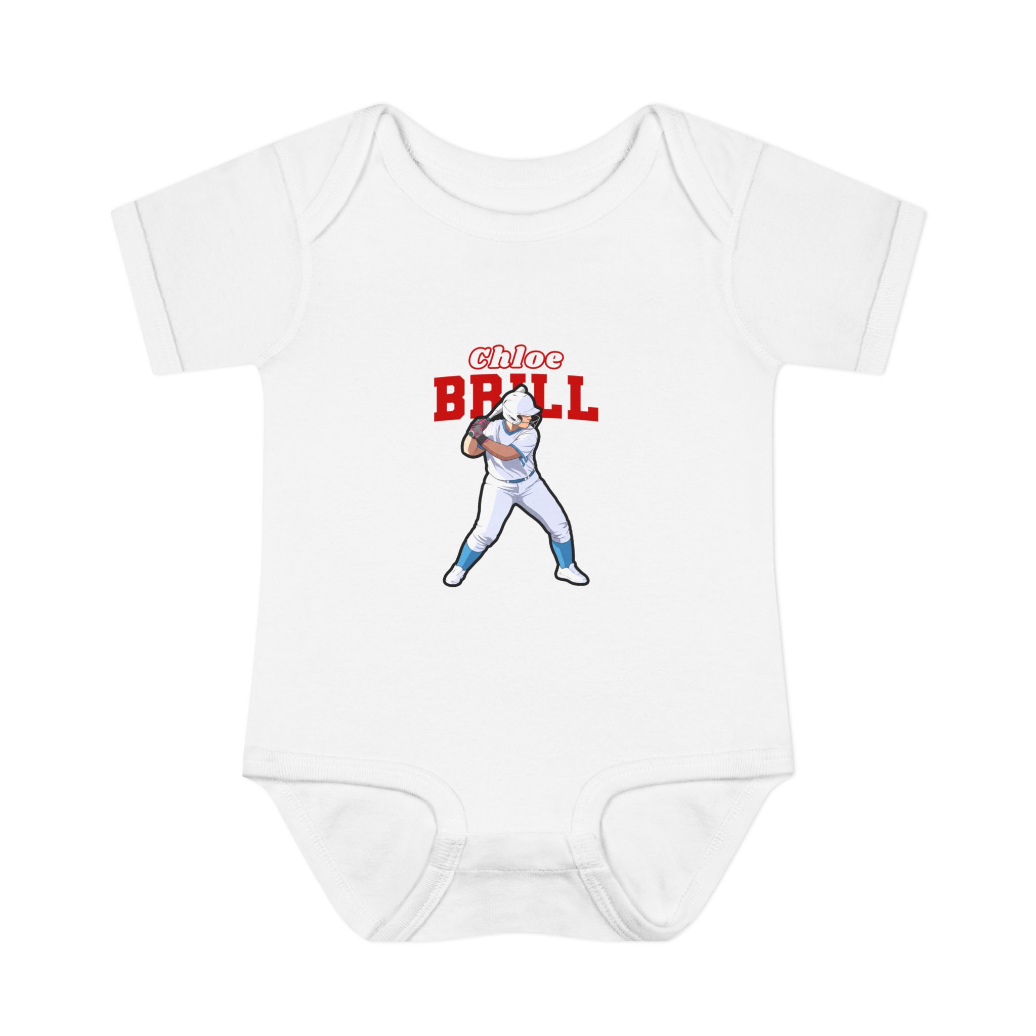 Baby Onesie — character_name_arch in White