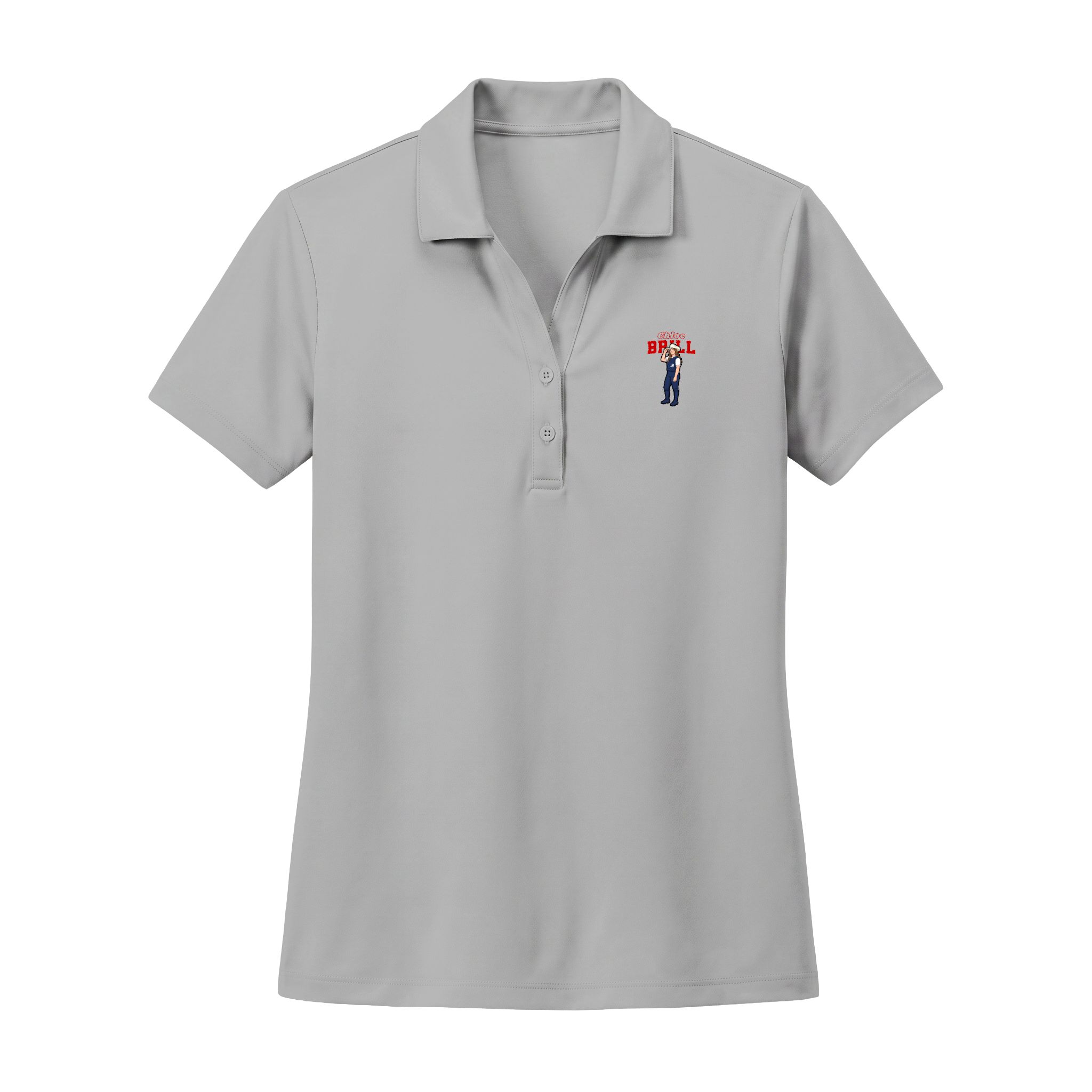 Women's Polo — character_name_arch in Silver