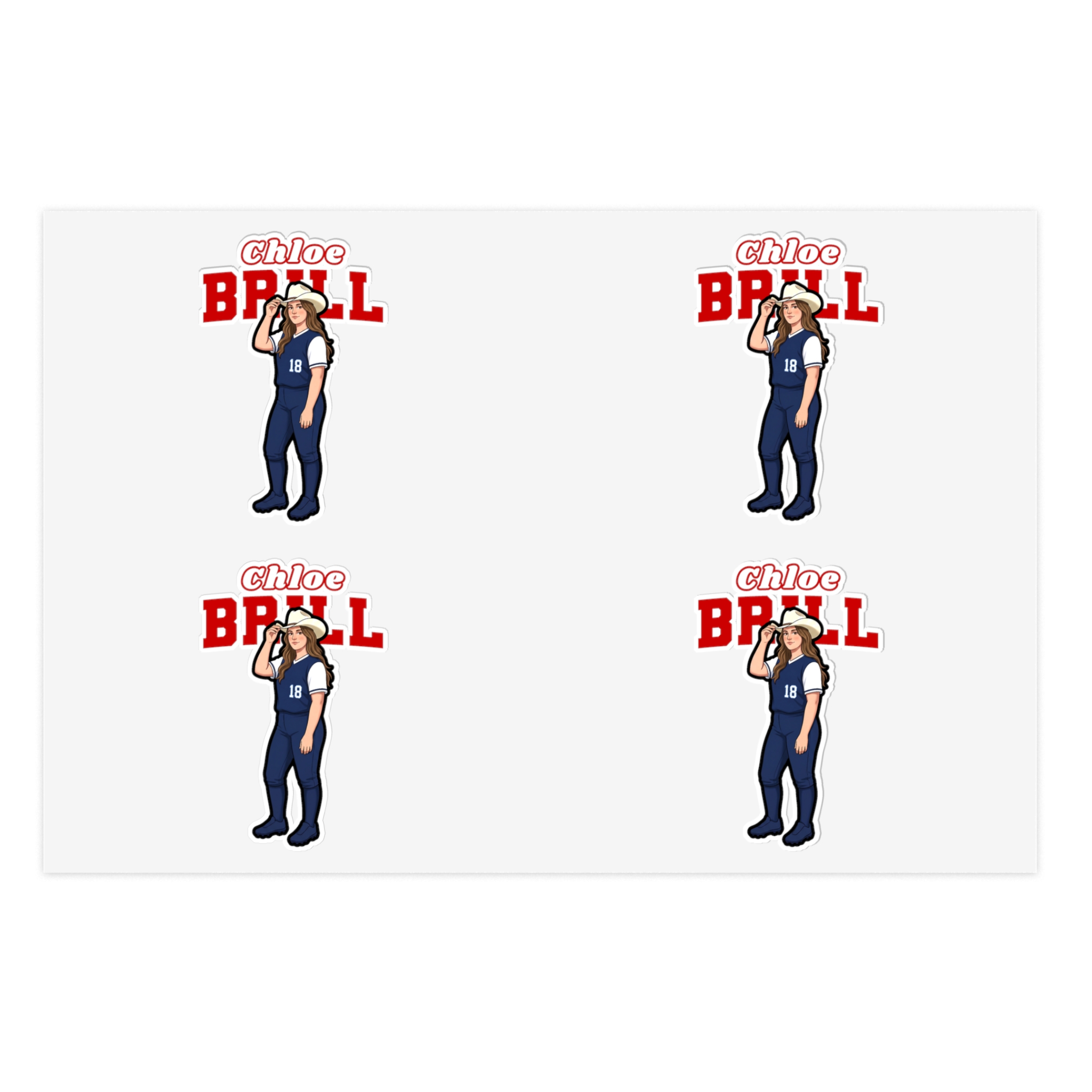 Sticker Sheet — character_name_arch in Classic
