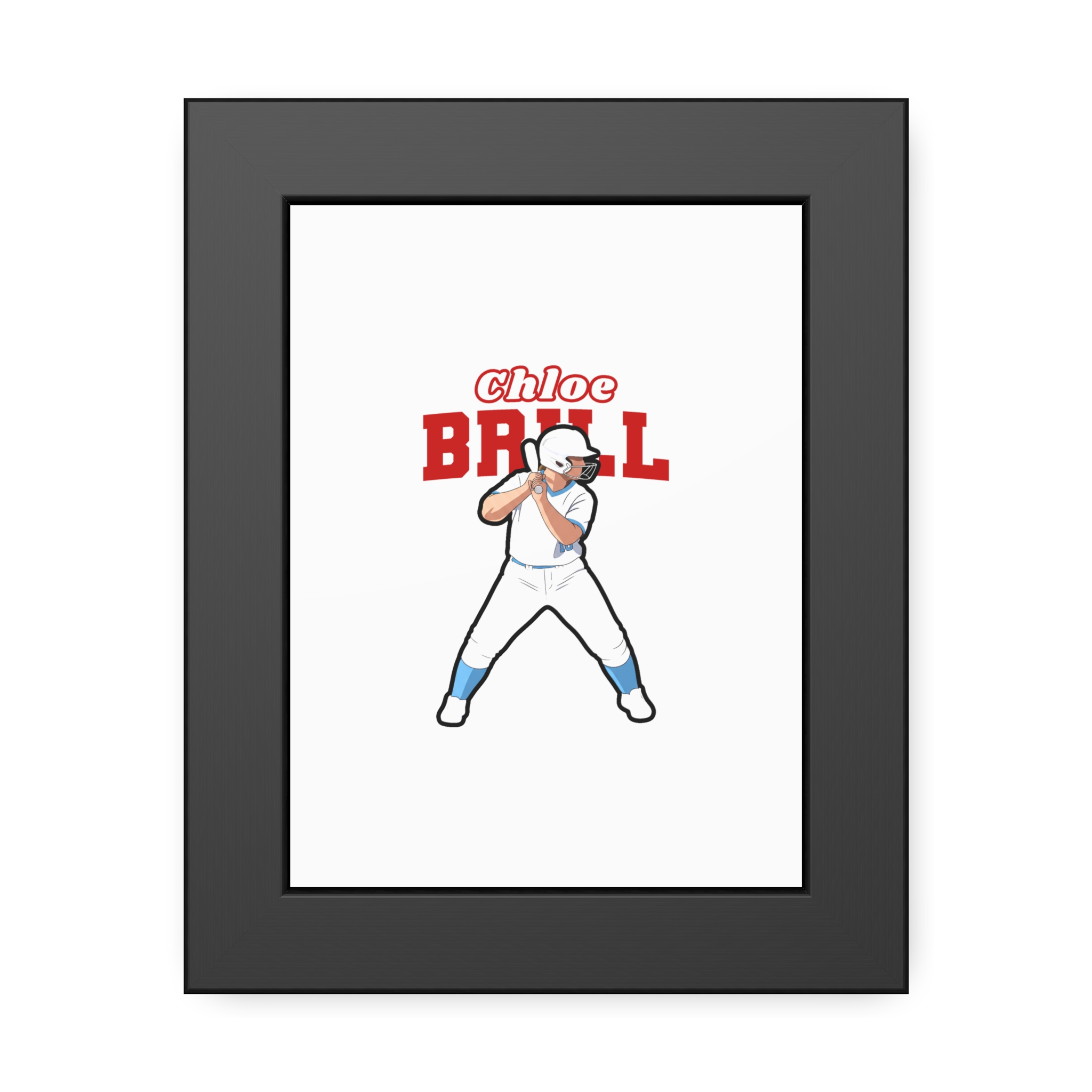 Framed Poster — character_name_arch in Black
