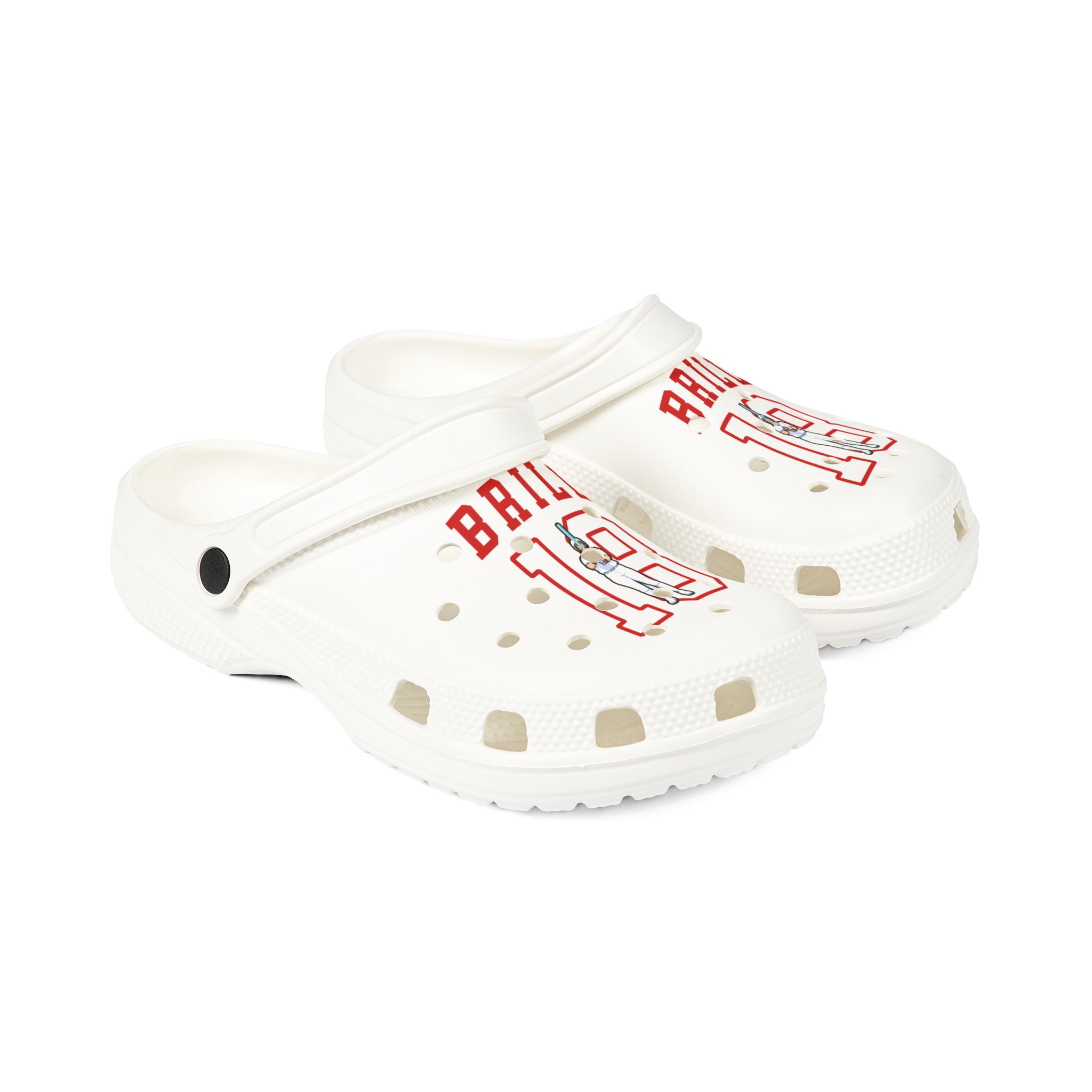 Rubber Clogs — character_shirsey in White