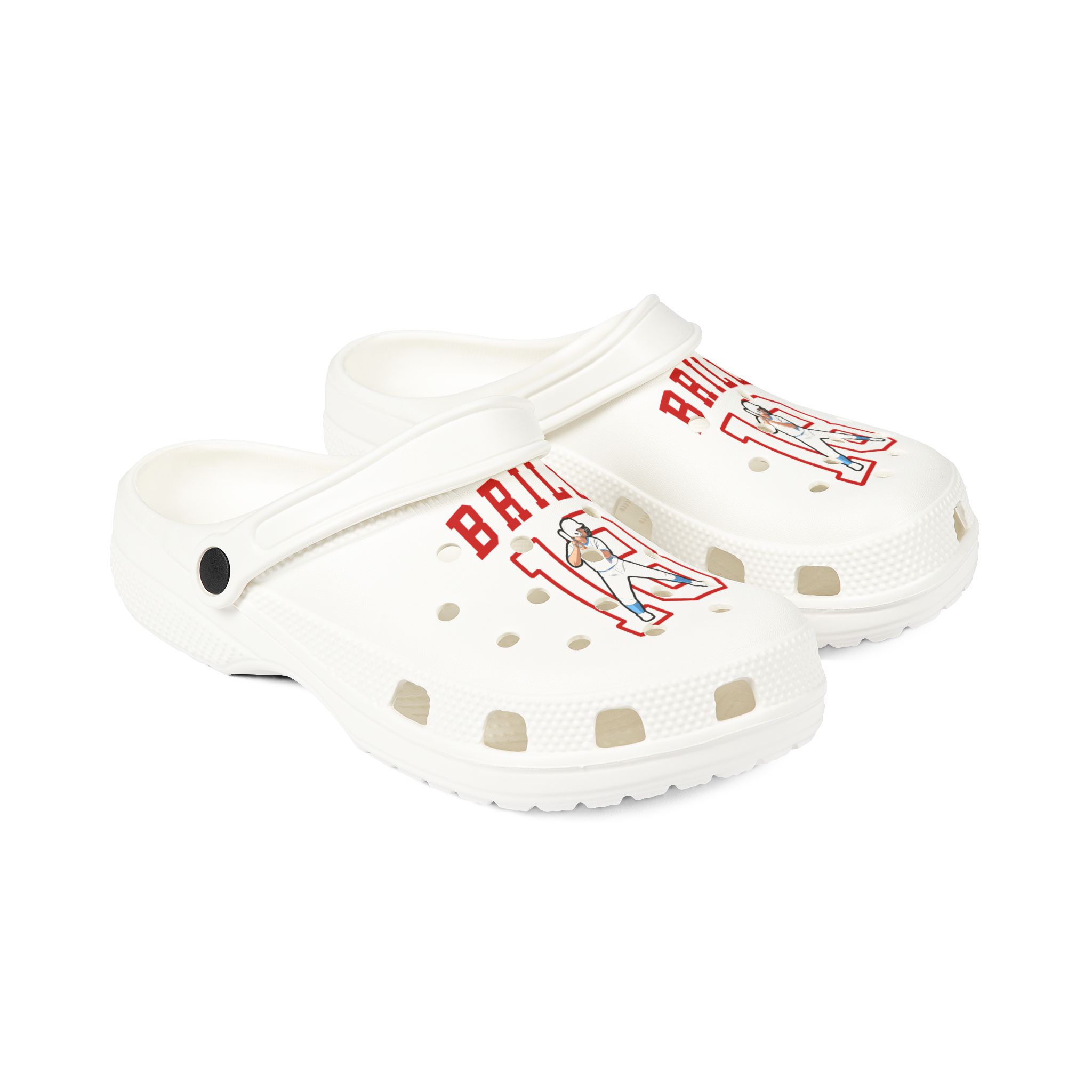 Rubber Clogs — character_shirsey in White