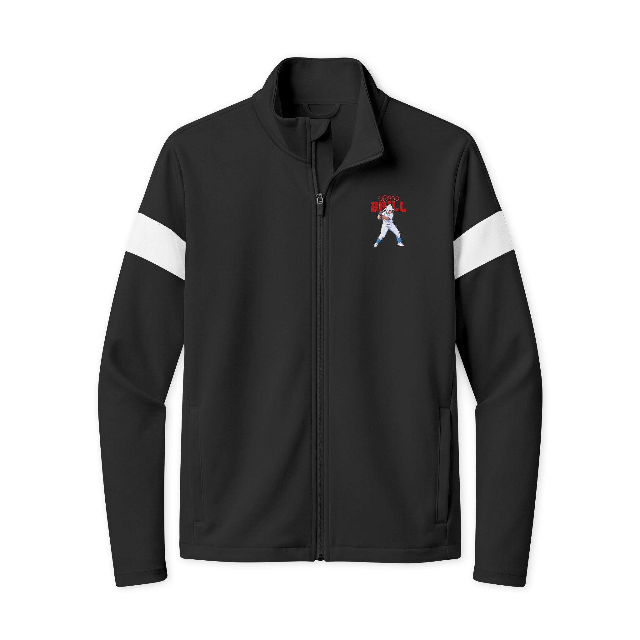 Travel Full-Zip Jacket — character_name_arch in Black/ White