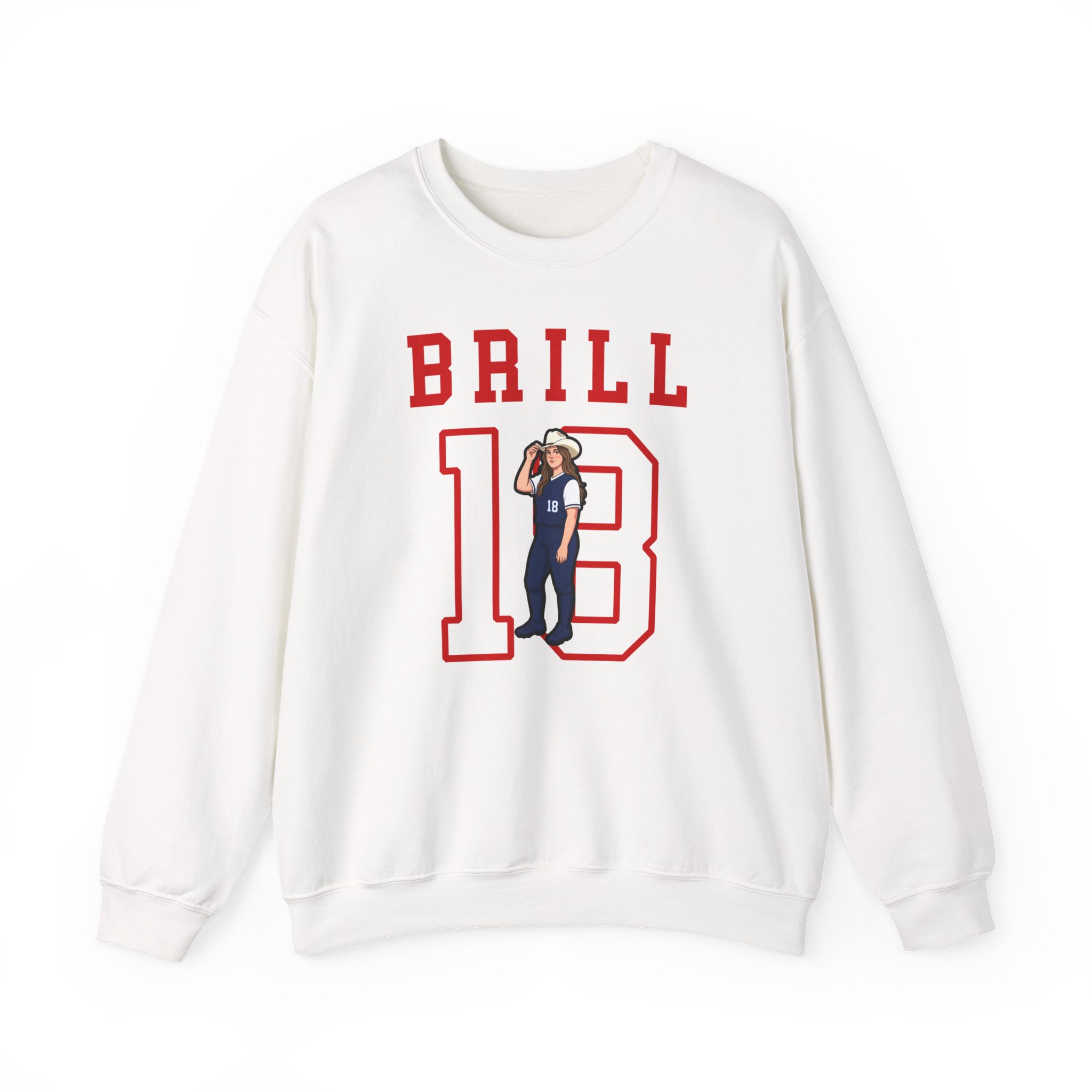Crewneck Sweatshirt — character_shirsey in White