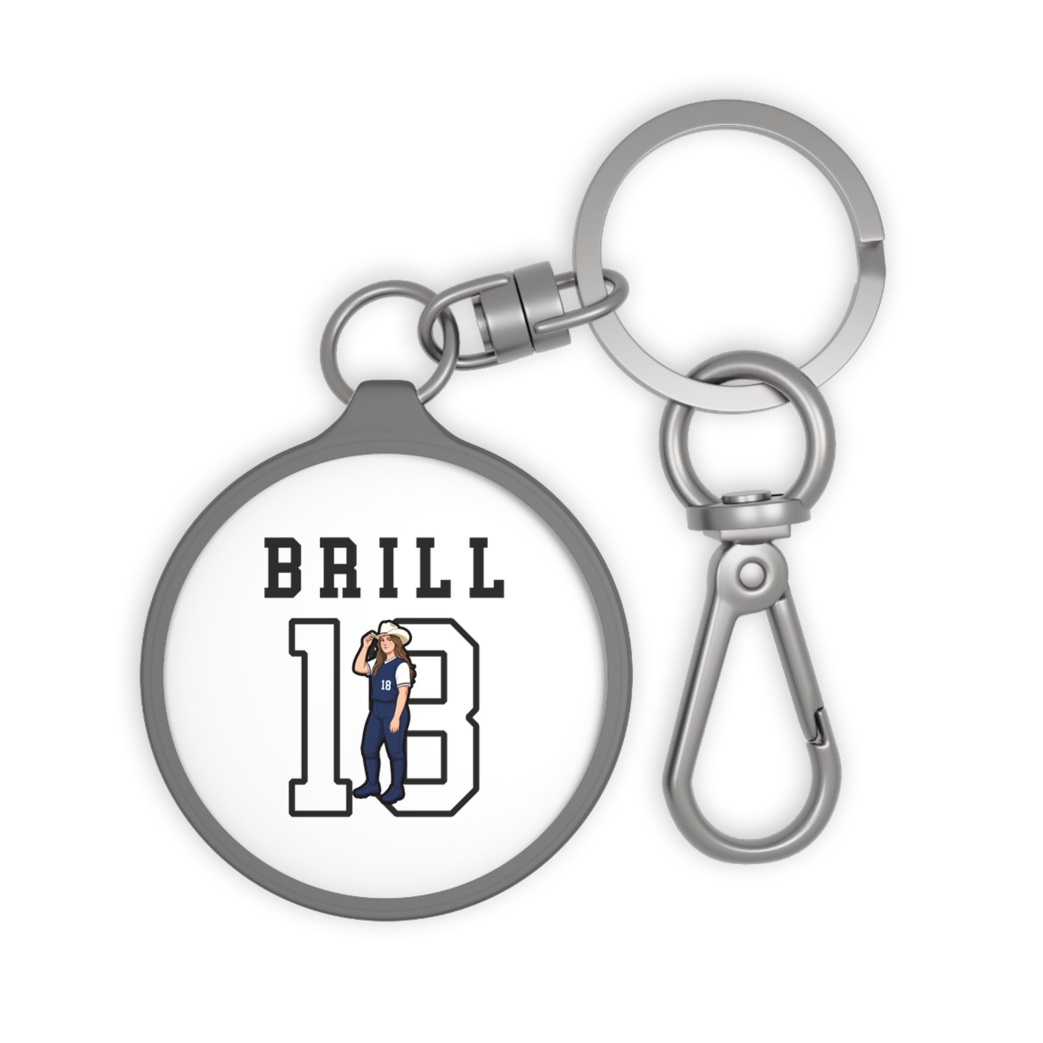Keychain — character_shirsey in Grey