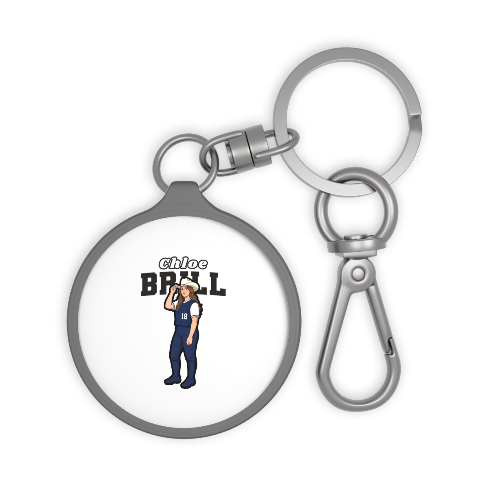 Keychain — character_name_arch in Grey