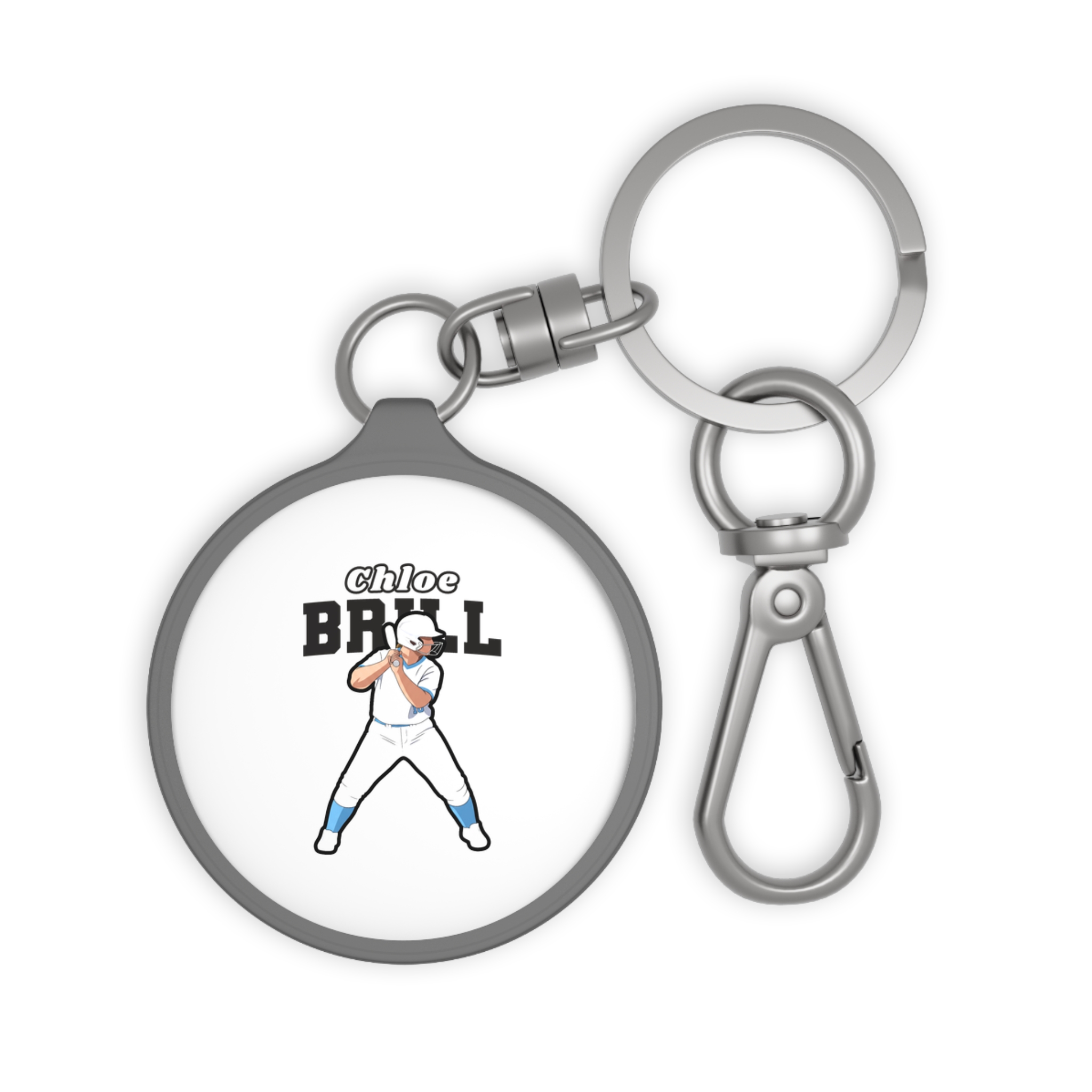 Keychain — character_name_arch in Grey