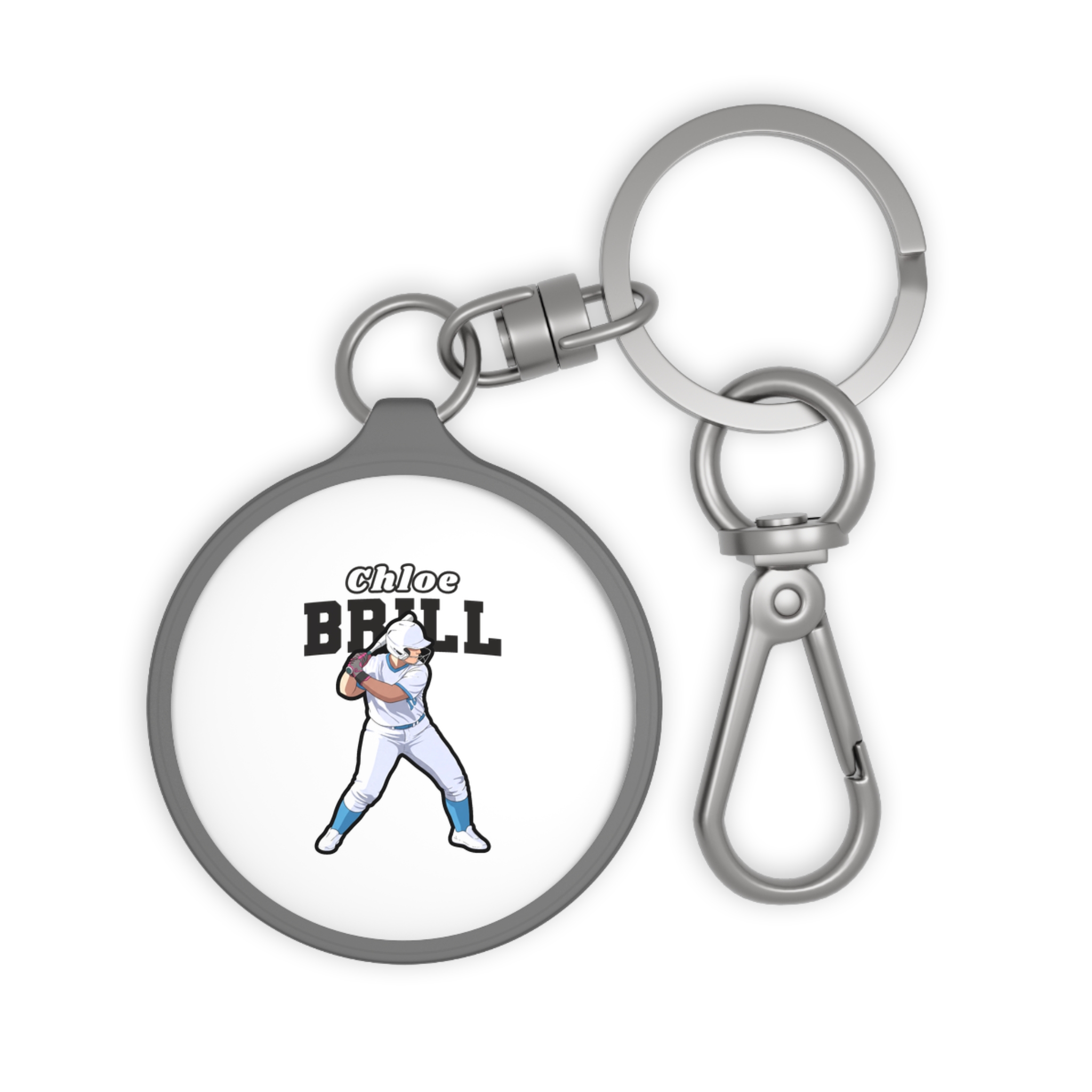 Keychain — character_name_arch in Grey