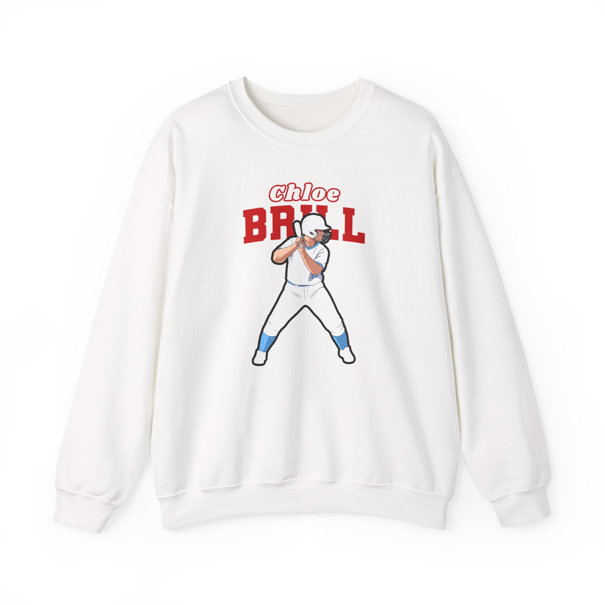 Crewneck Sweatshirt — character_name_arch in White