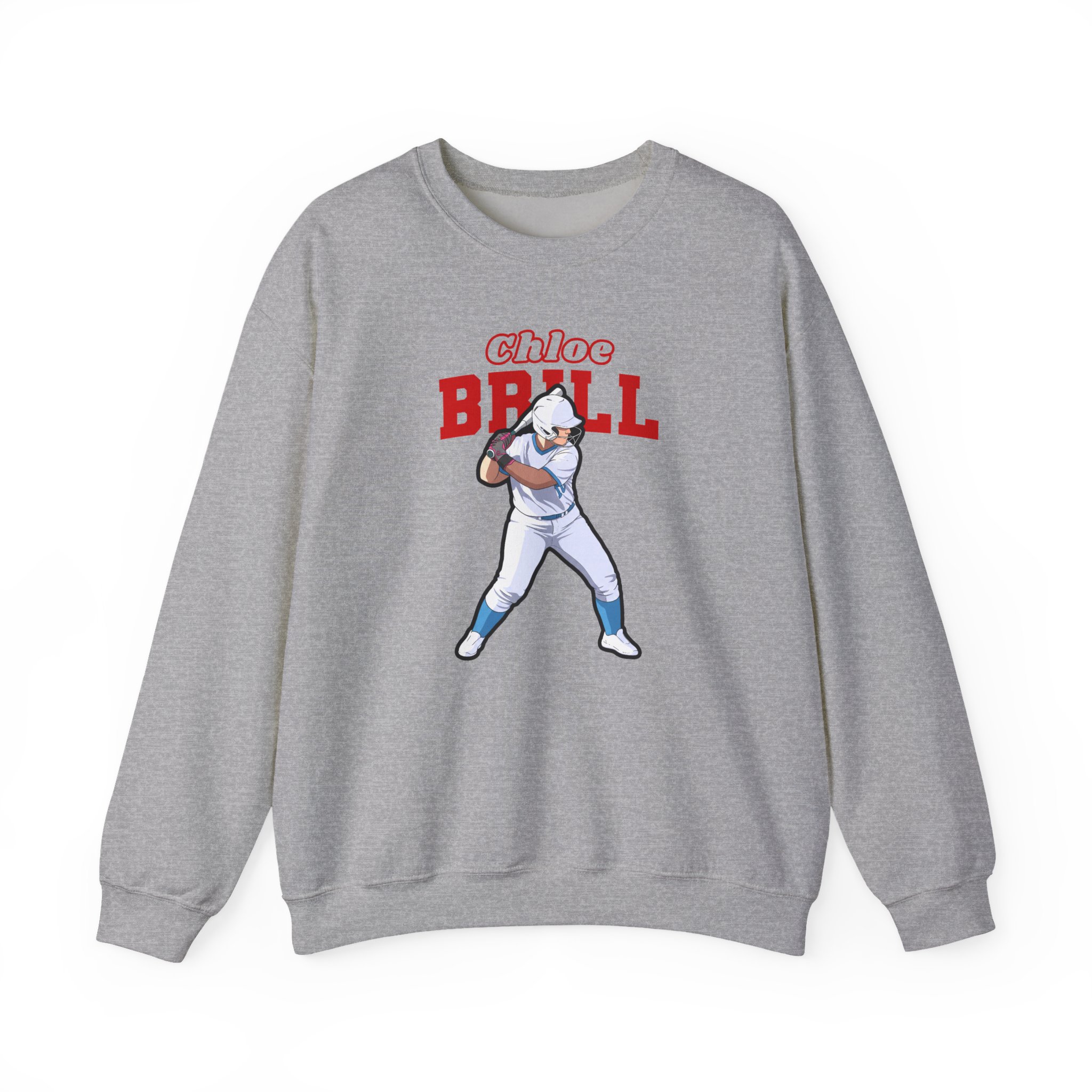 Crewneck Sweatshirt — character_name_arch in Grey