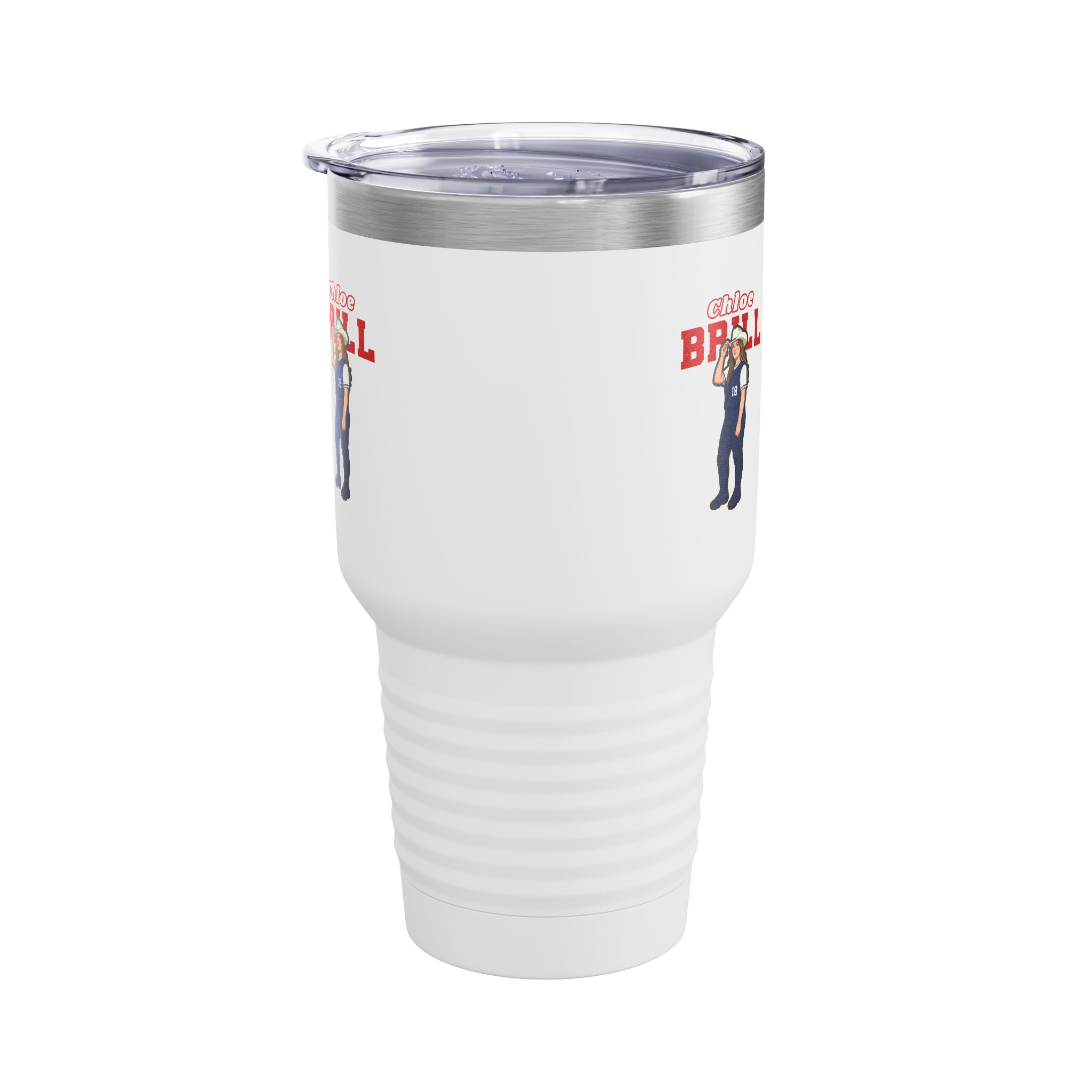 30oz Tumbler — character_name_arch in White