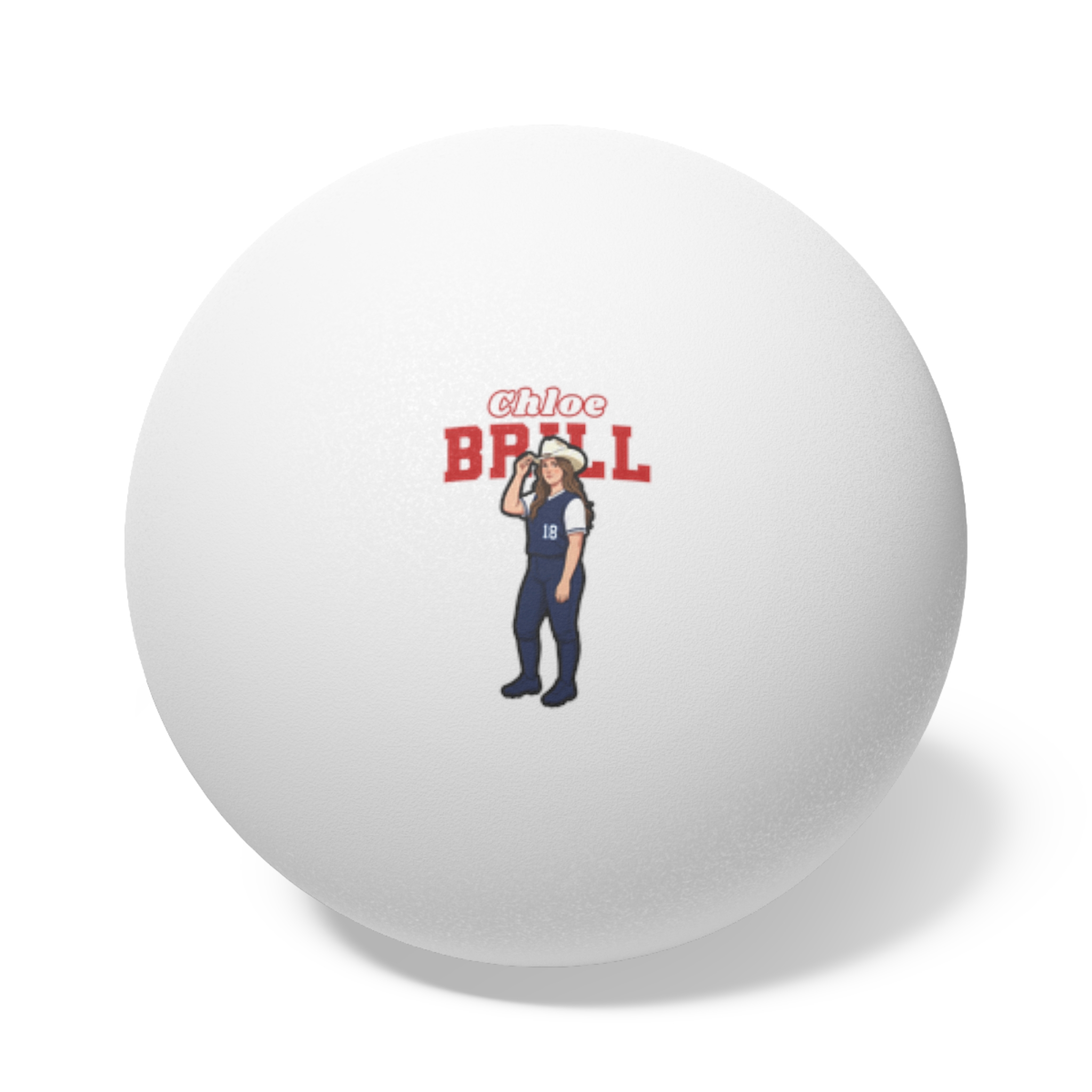 Ping Pong Balls, 6 pcs — character_name_arch in White