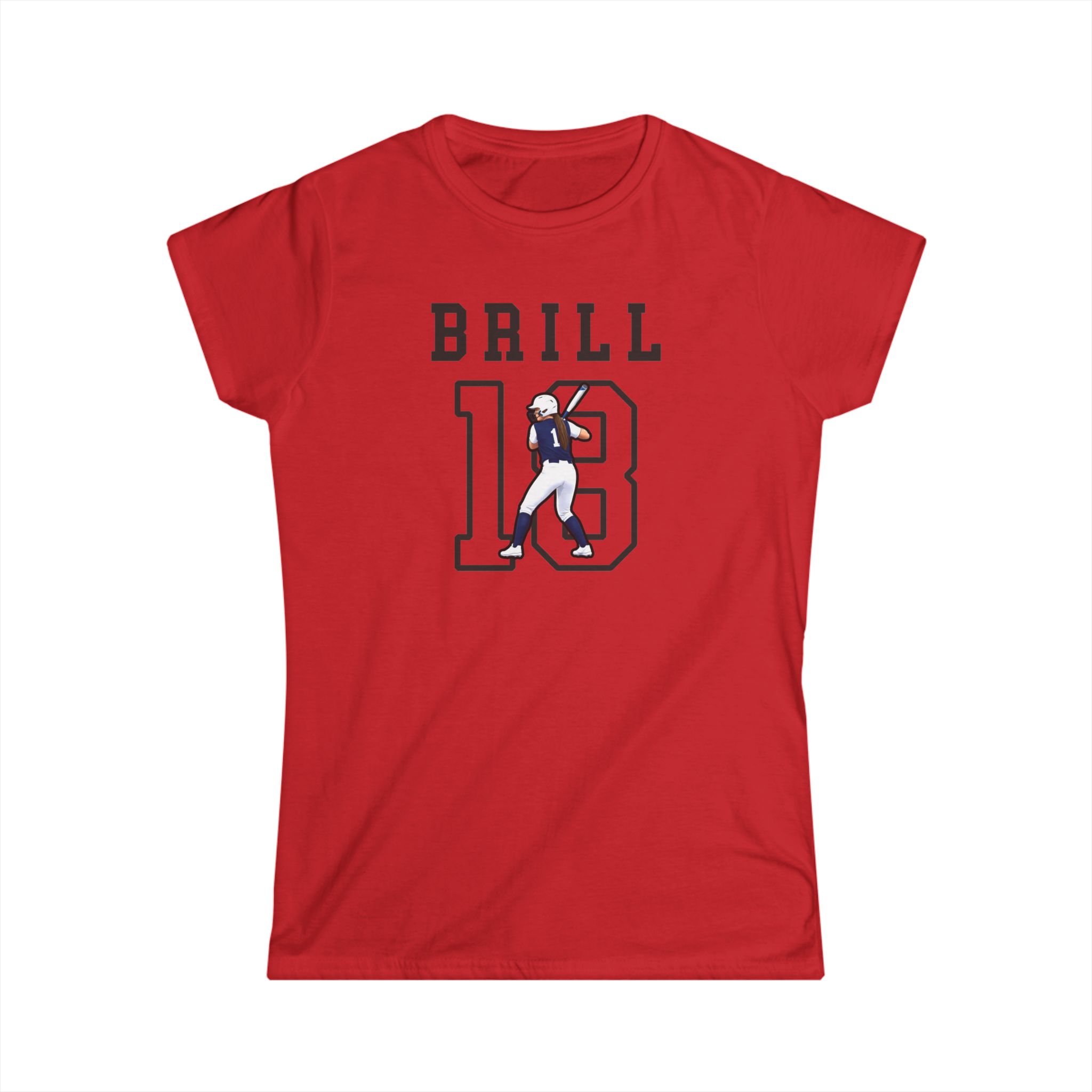 Women's Softstyle Tee — character_shirsey in Red