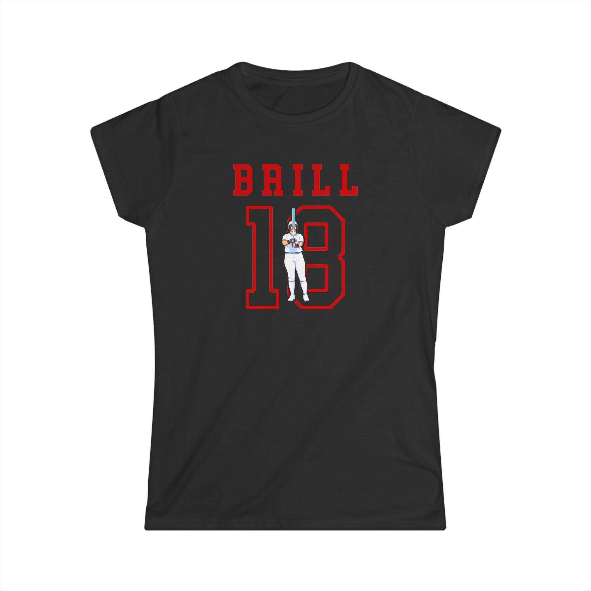 Women's Softstyle Tee — character_shirsey in Black