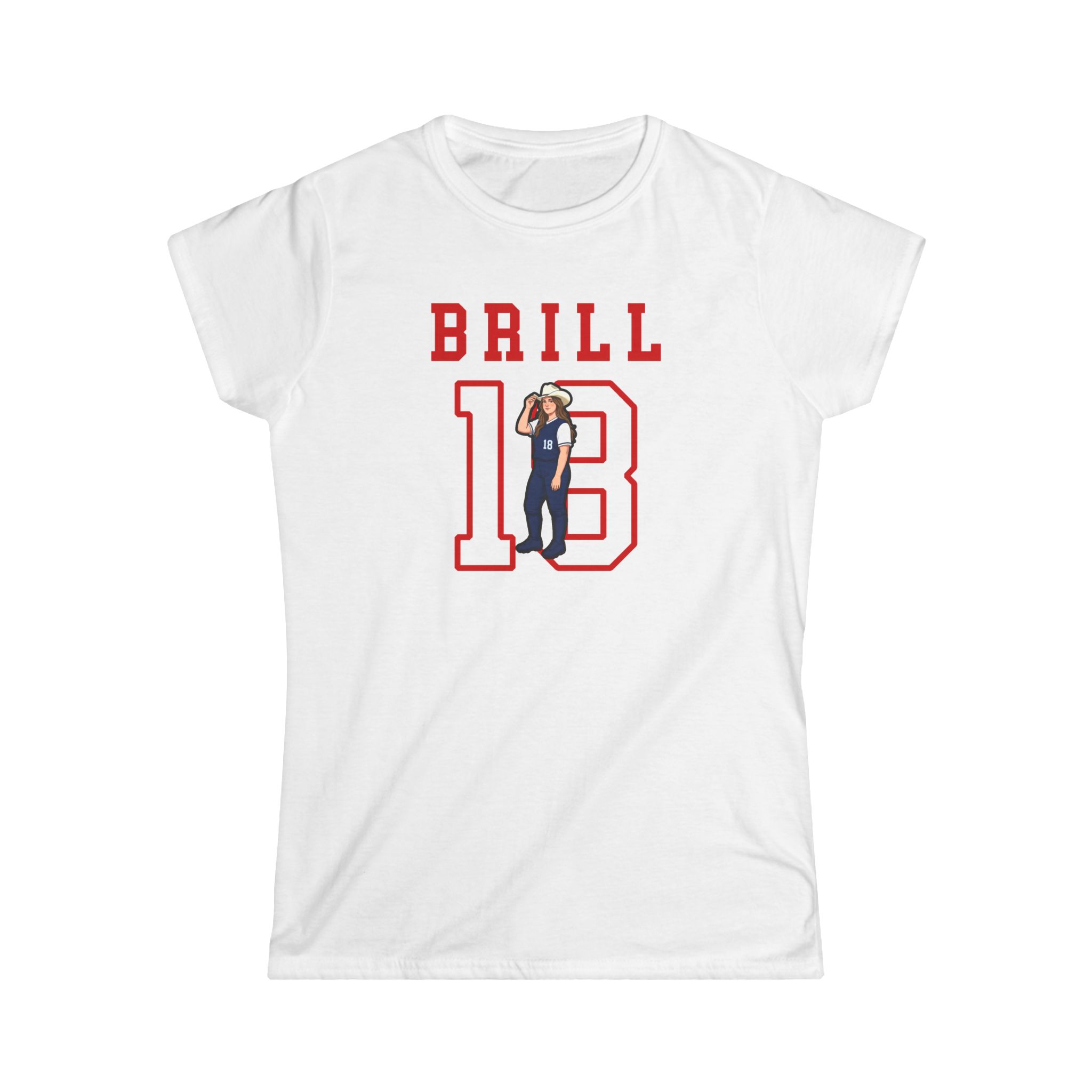 Women's Softstyle Tee — character_shirsey in White