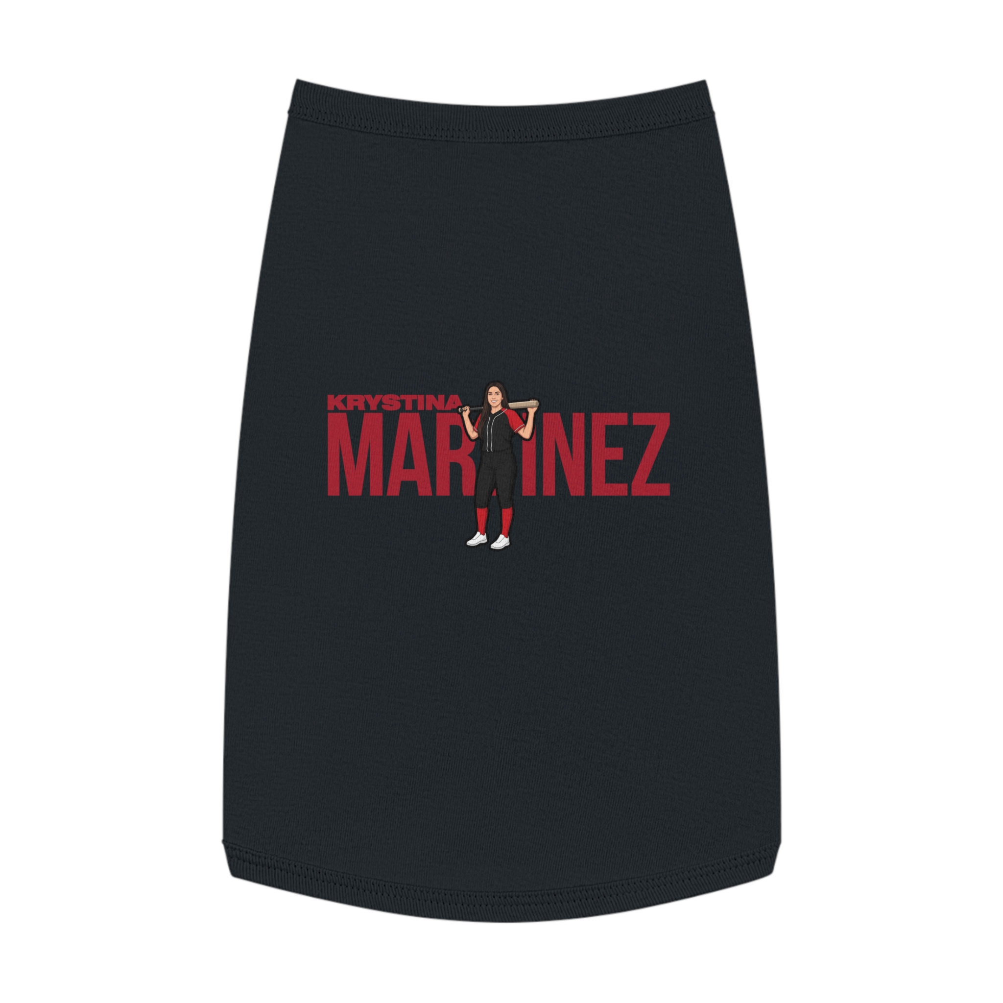 Pet Tank Top — character_player_name in Black