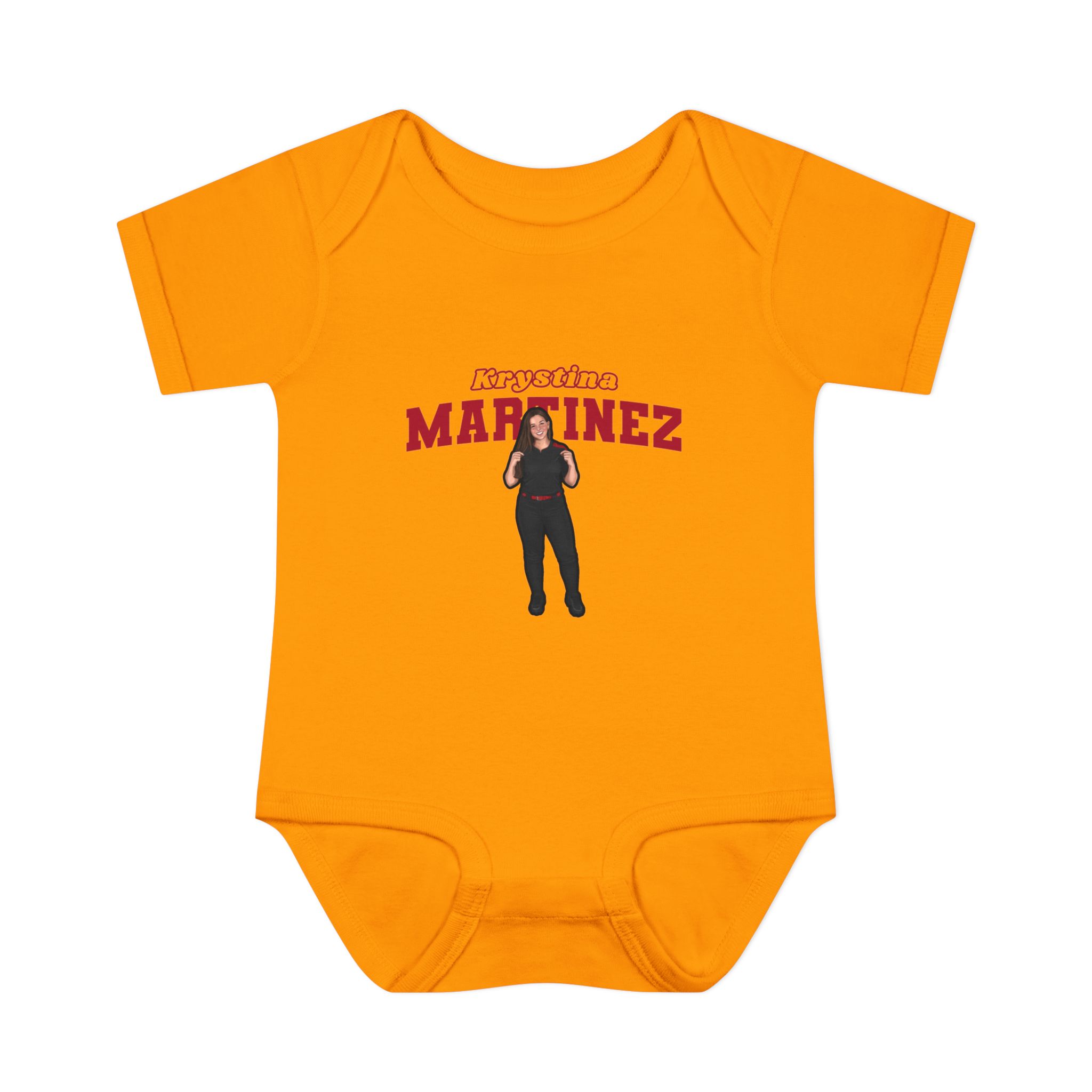 Baby Onesie — character_name_arch in Gold