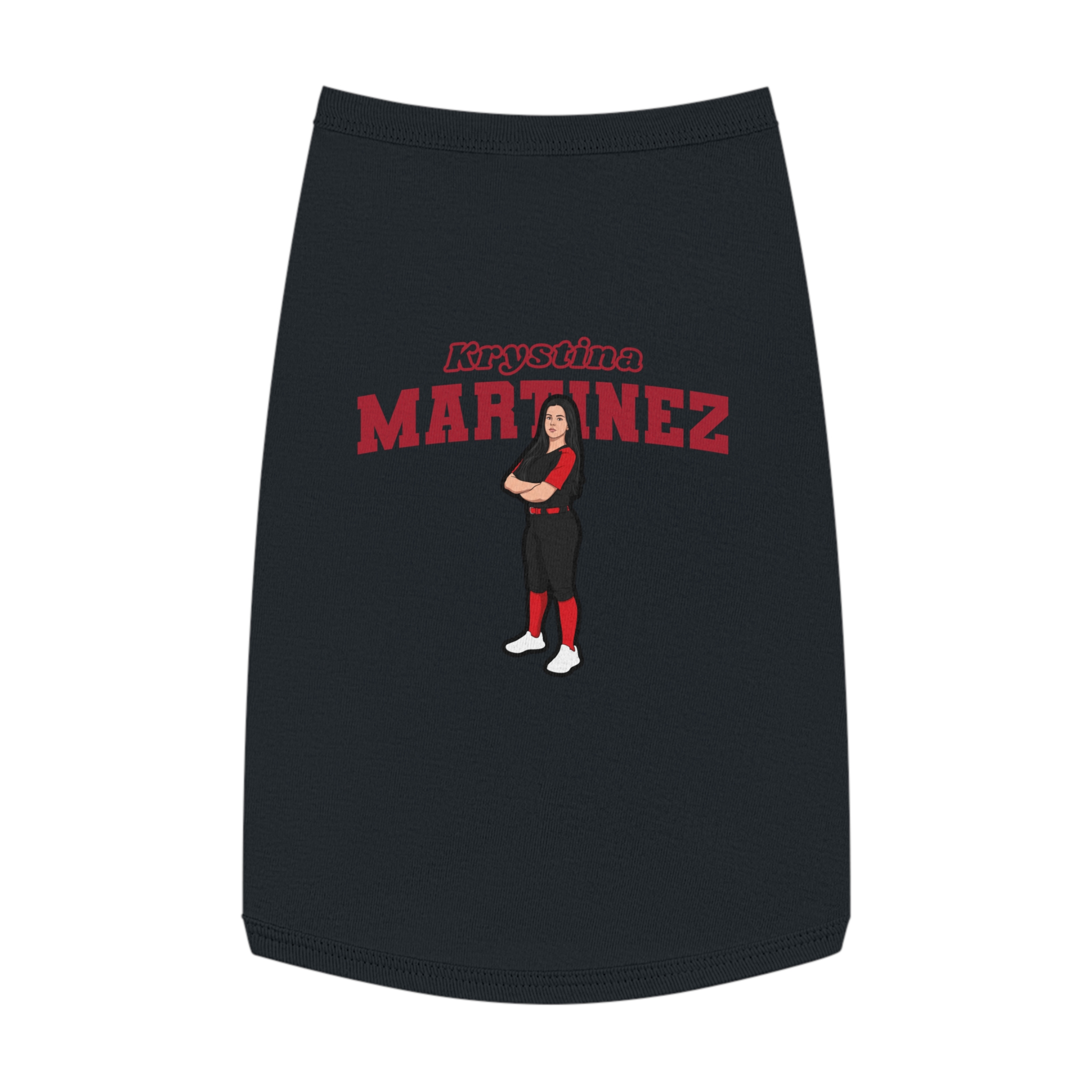 Pet Tank Top — character_name_arch in White