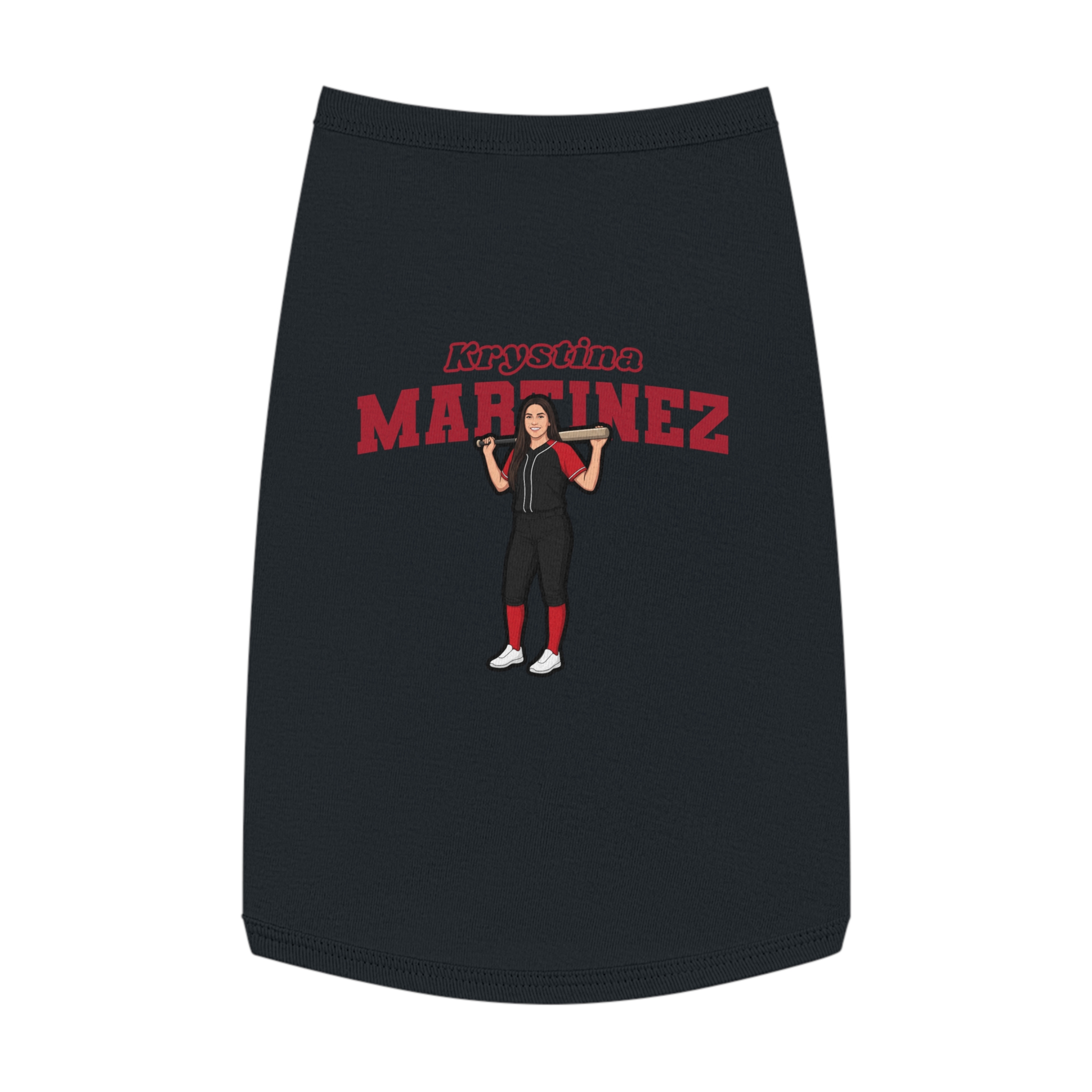 Pet Tank Top — character_name_arch in Black