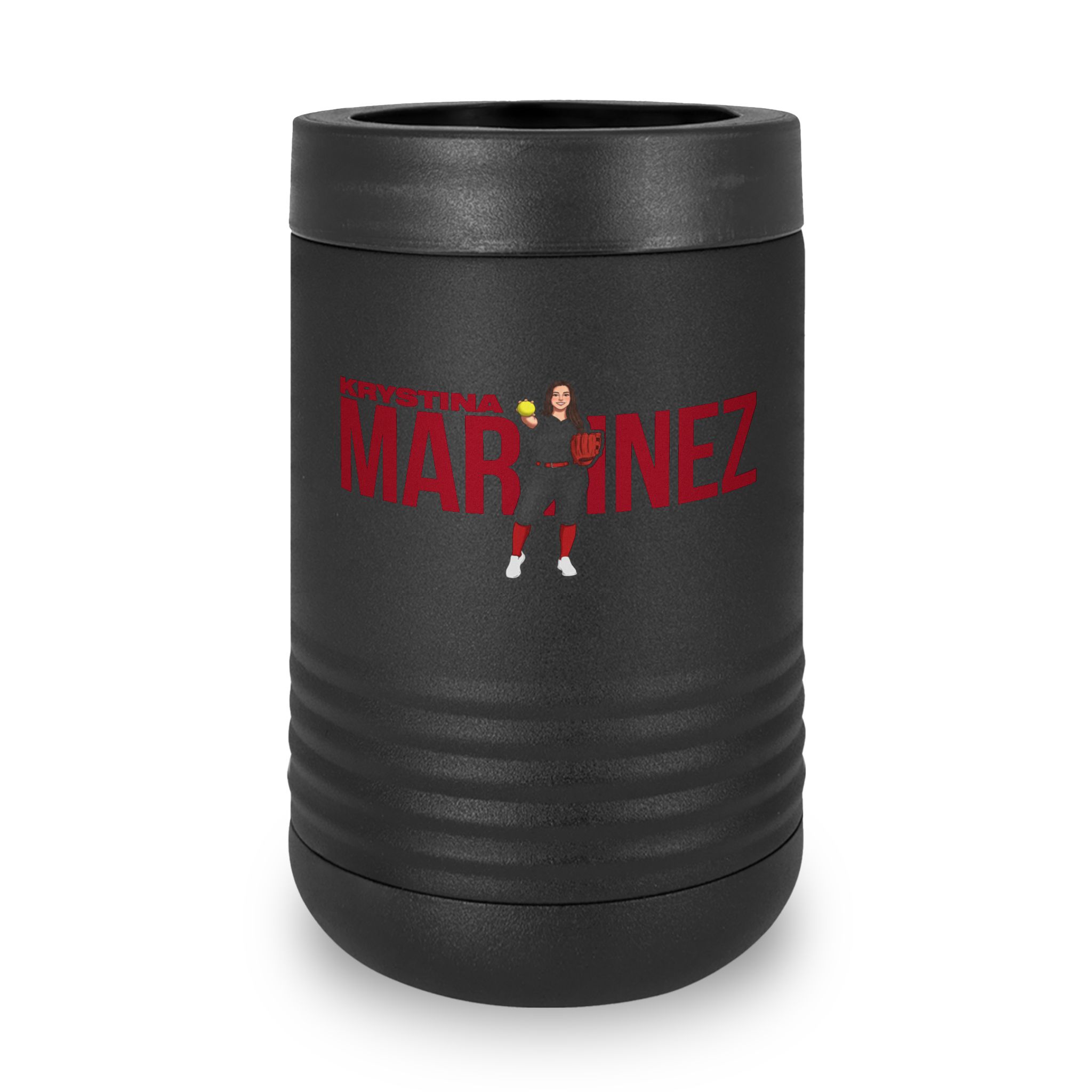 Stainless Can Cooler — character_player_name in Black