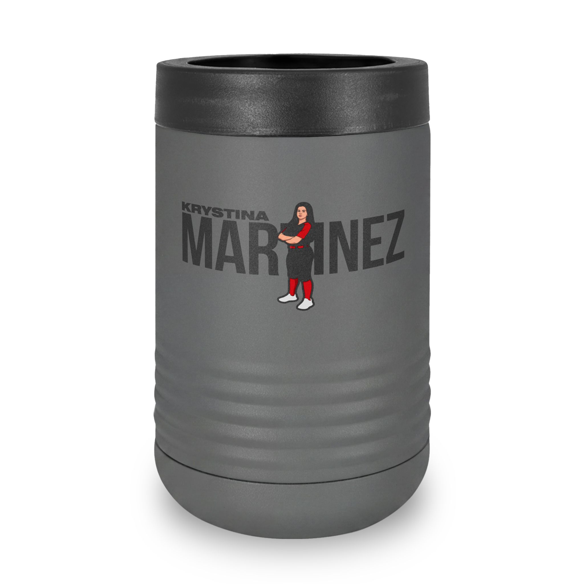 Stainless Can Cooler — character_player_name in Grey