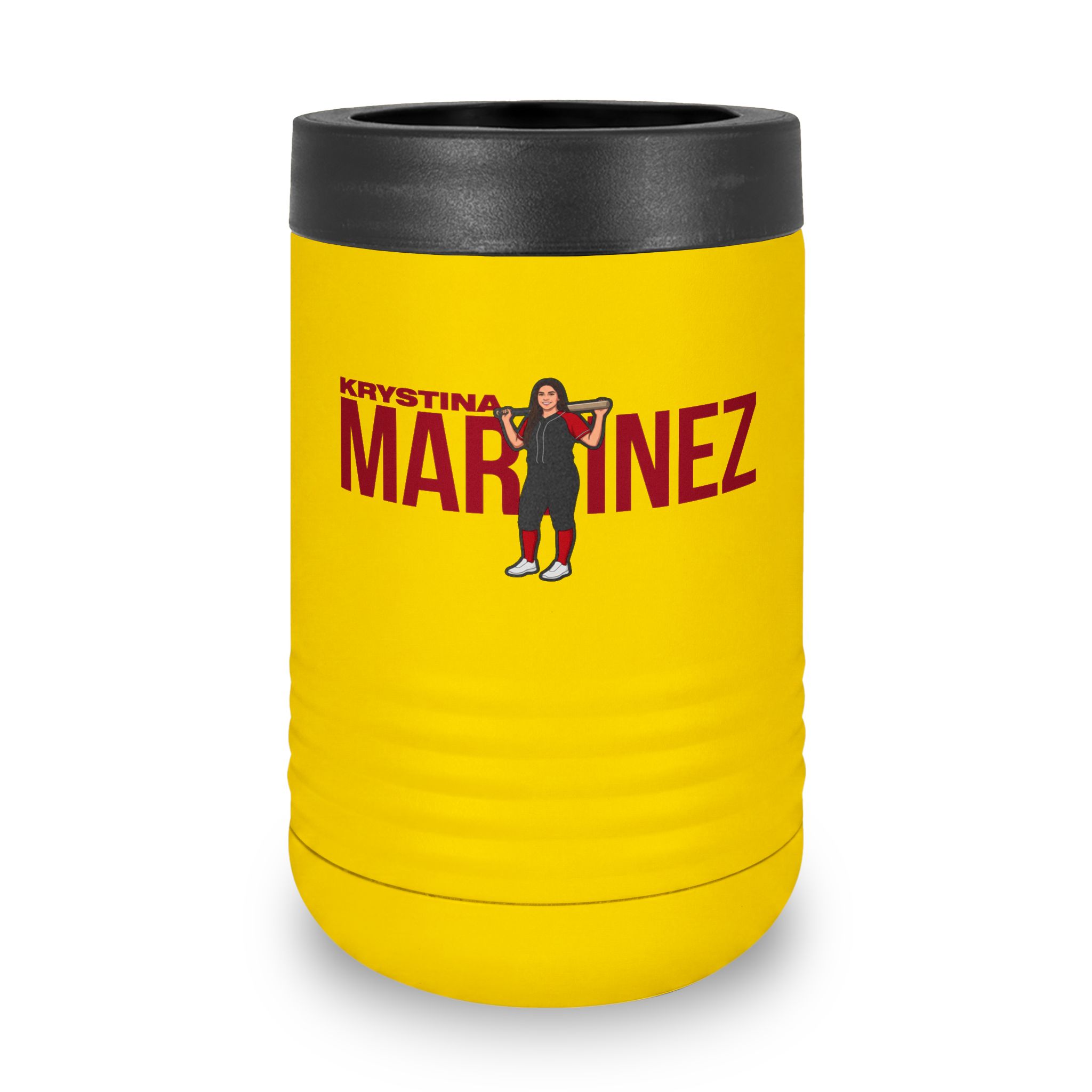 Stainless Can Cooler — character_player_name in Yellow