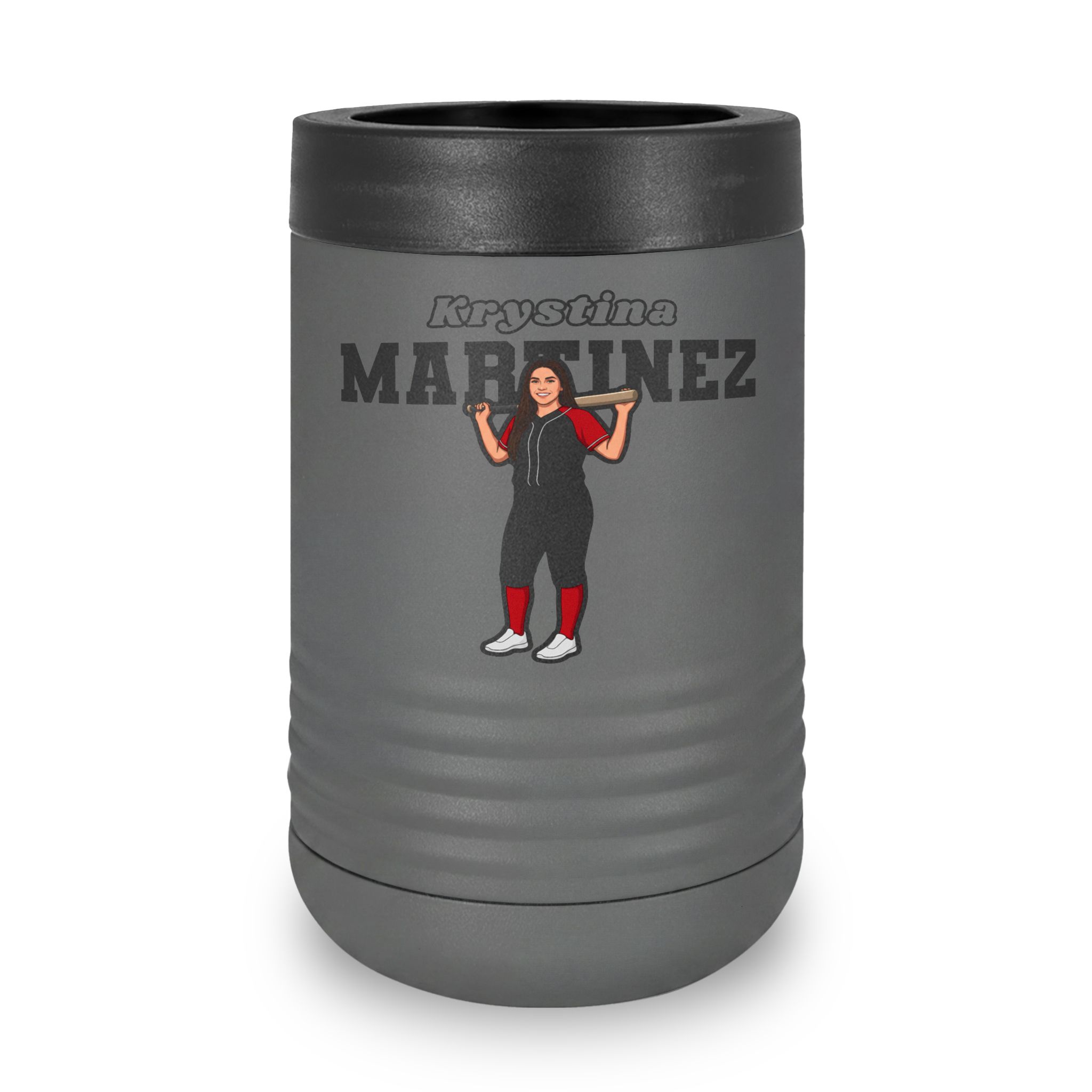 Stainless Can Cooler — character_name_arch in Grey