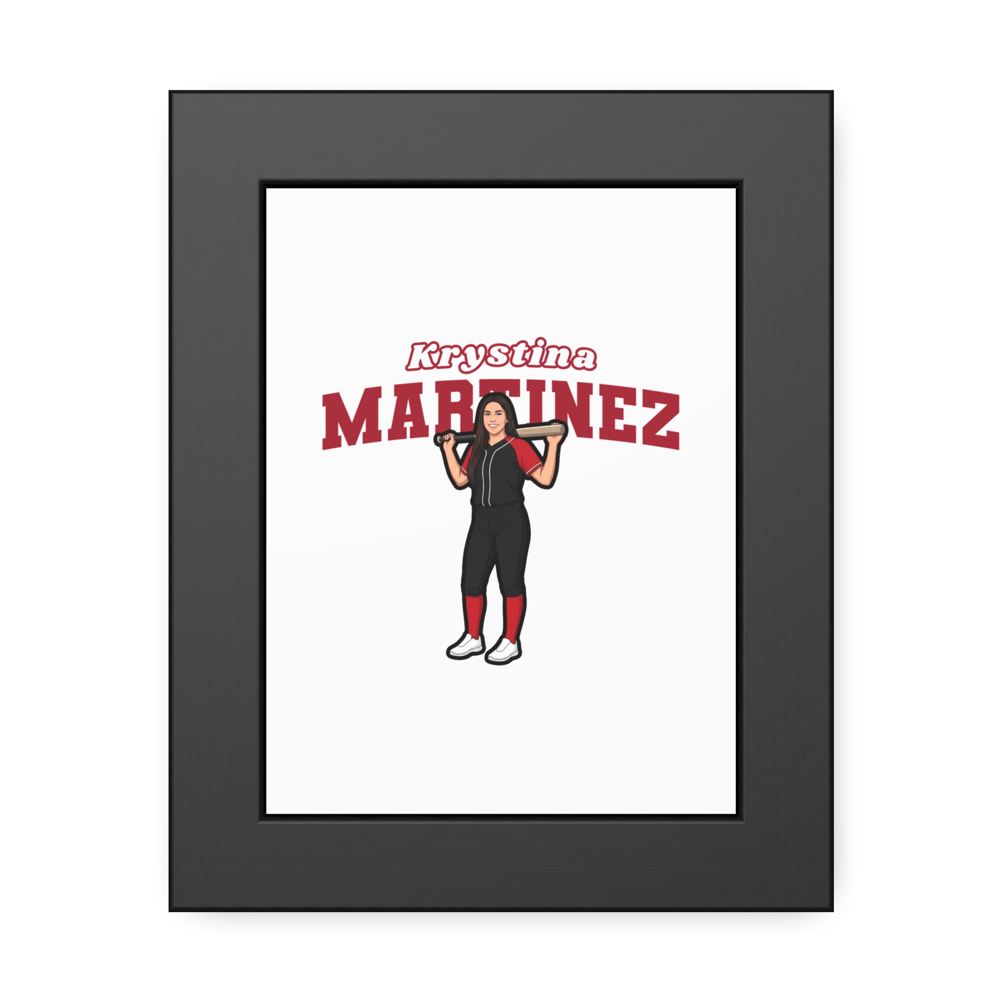 Framed Poster — character_name_arch in Black