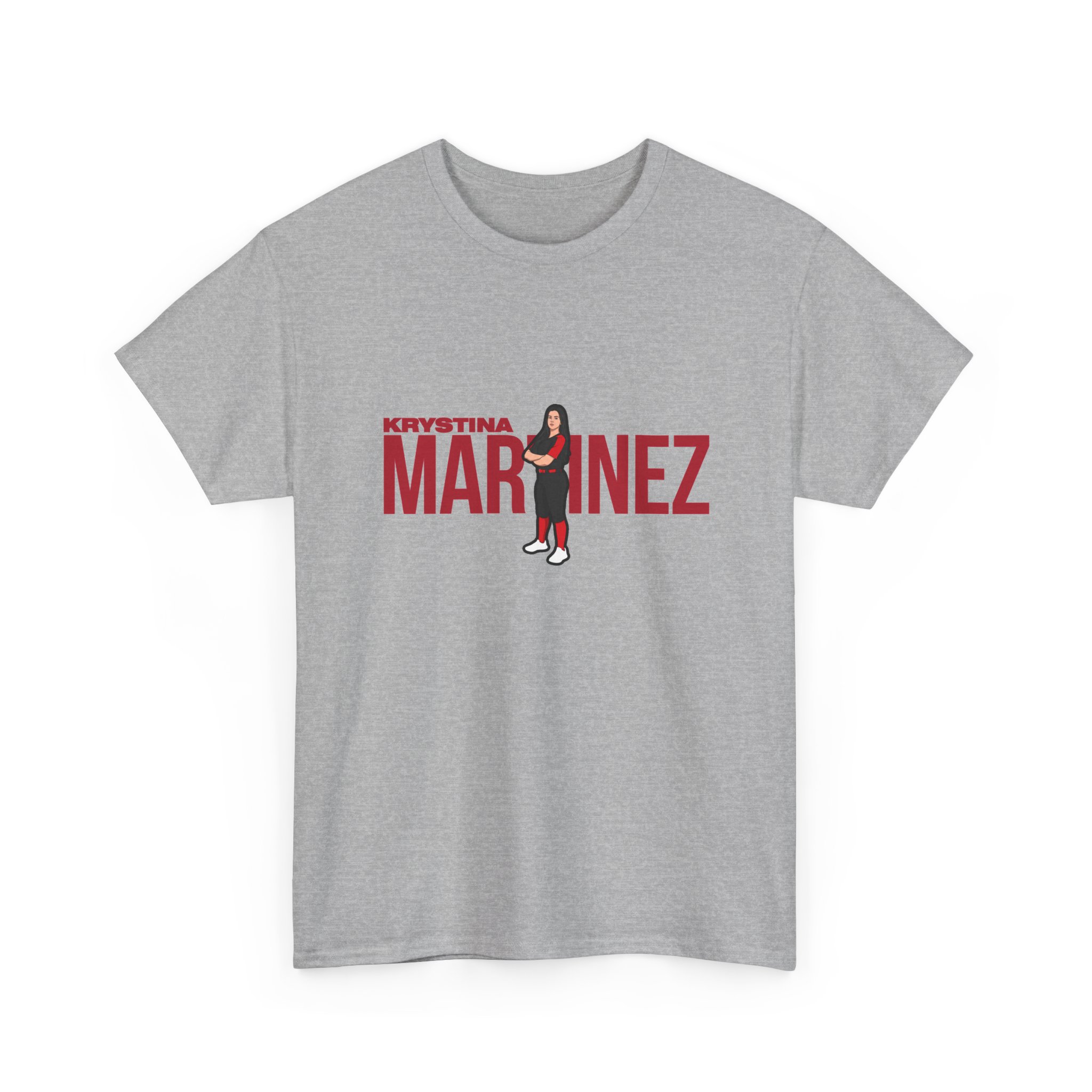 Tee — character_player_name in Grey