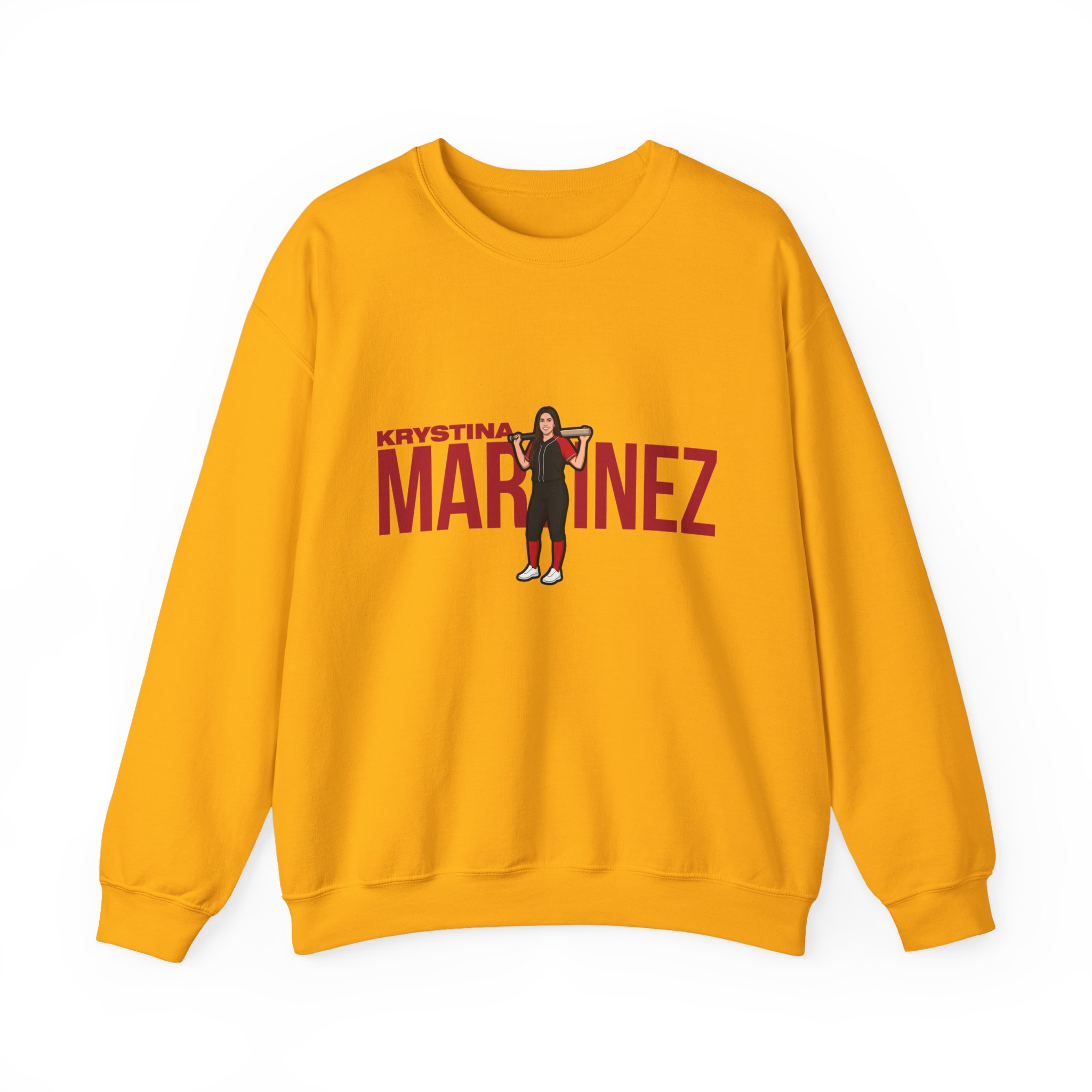 Crewneck Sweatshirt — character_player_name in Gold