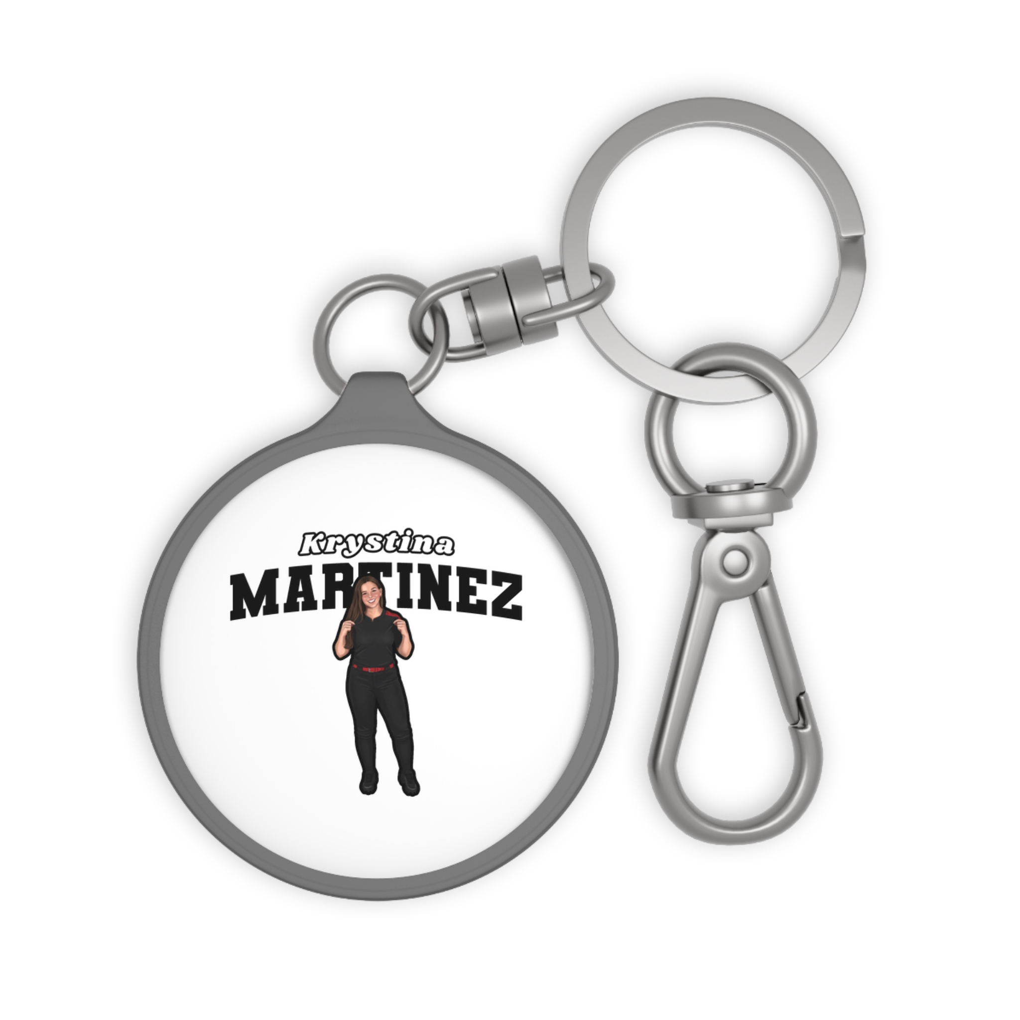 Keychain — character_name_arch in Grey