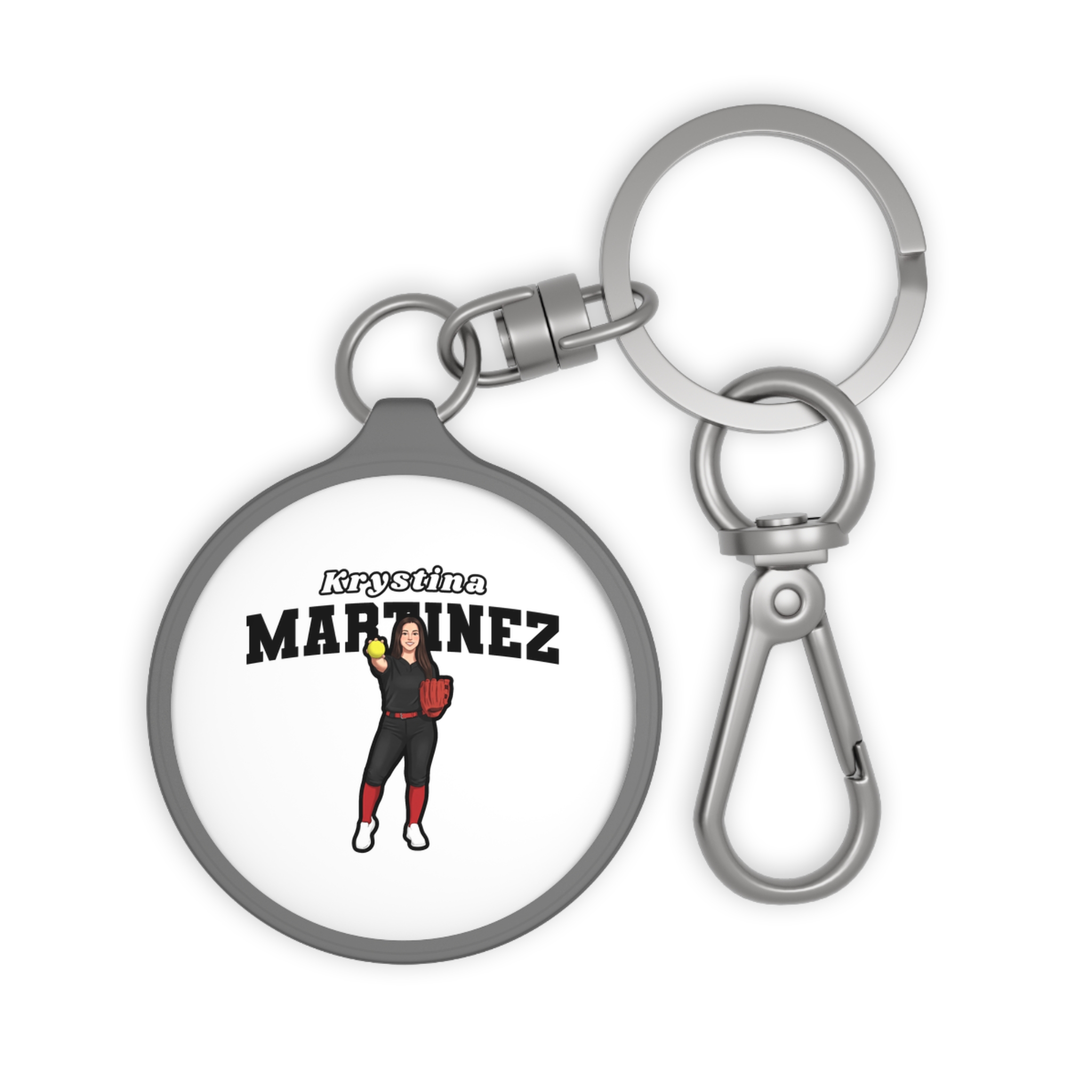 Keychain — character_name_arch in Grey