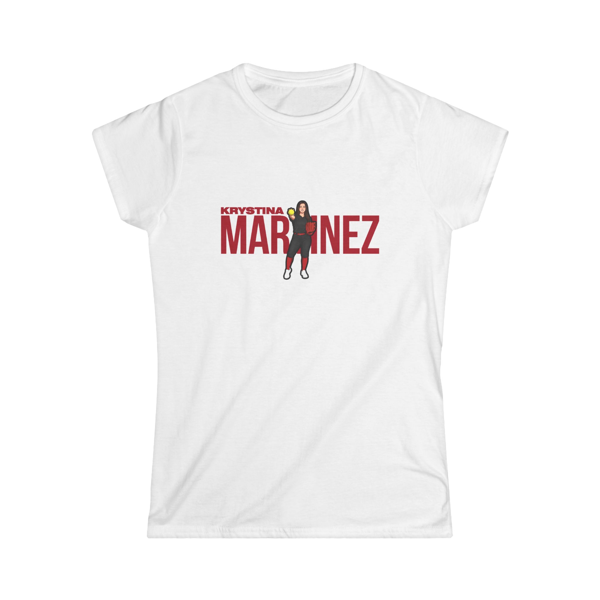 Women's Softstyle Tee — character_player_name in White