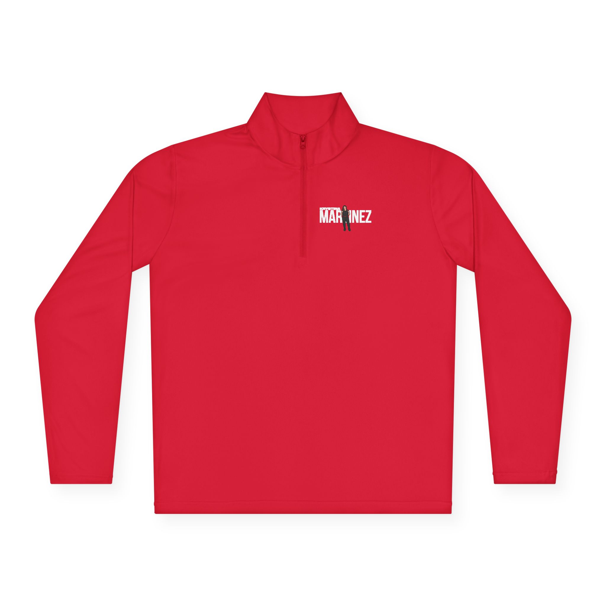 Q-Zip Pullover — character_player_name in Red