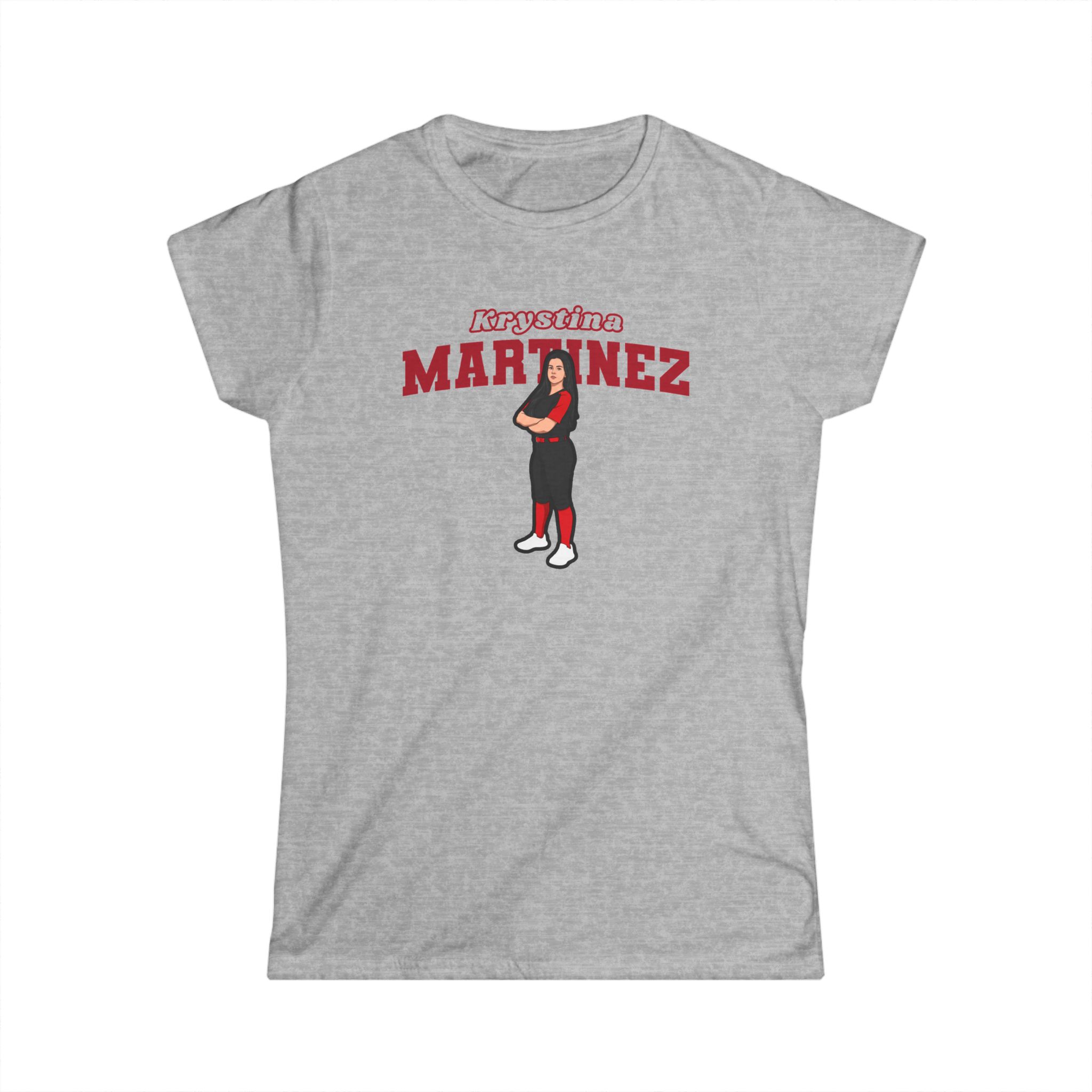 Women's Softstyle Tee — character_name_arch in Grey
