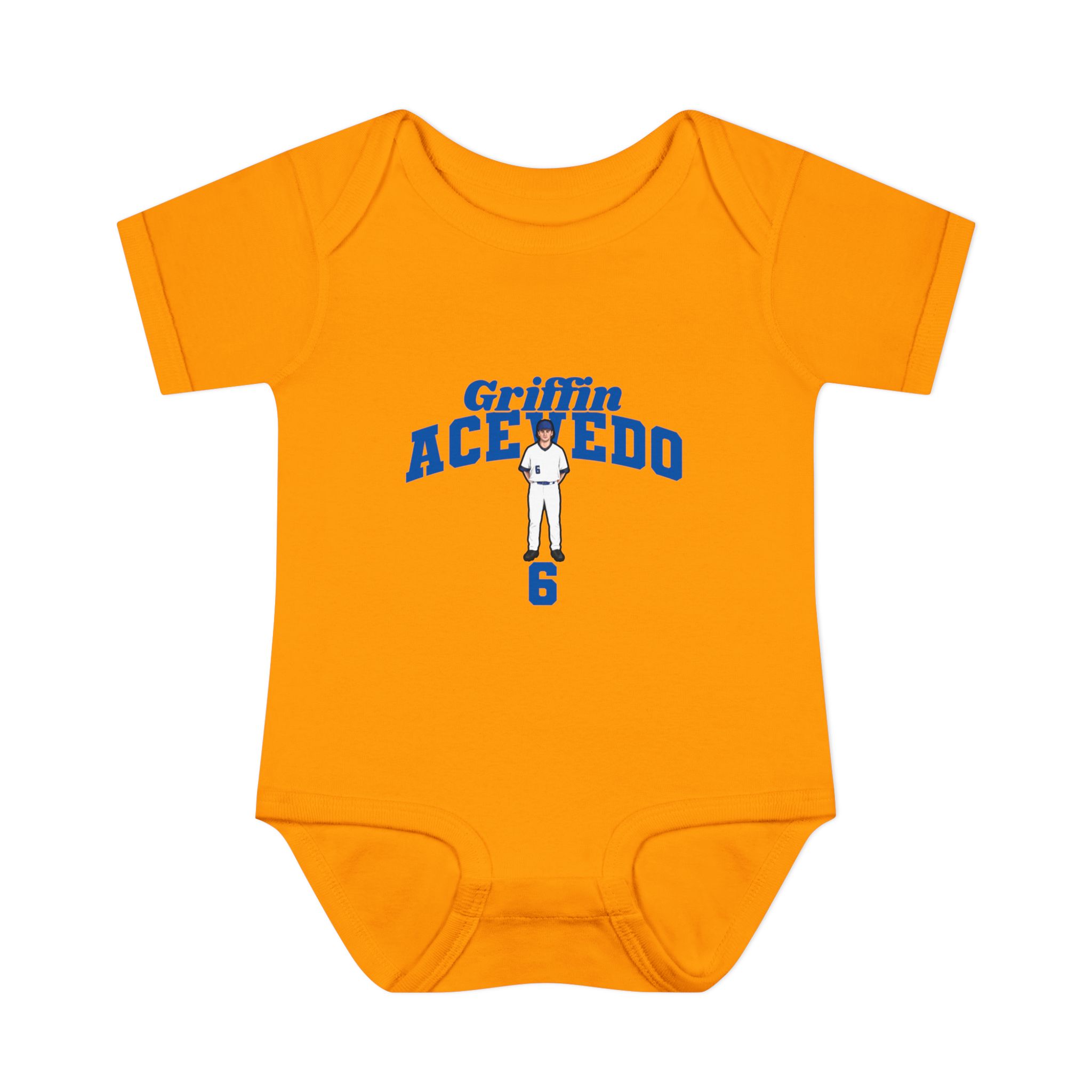 Baby Onesie — character_signature_arch in Gold