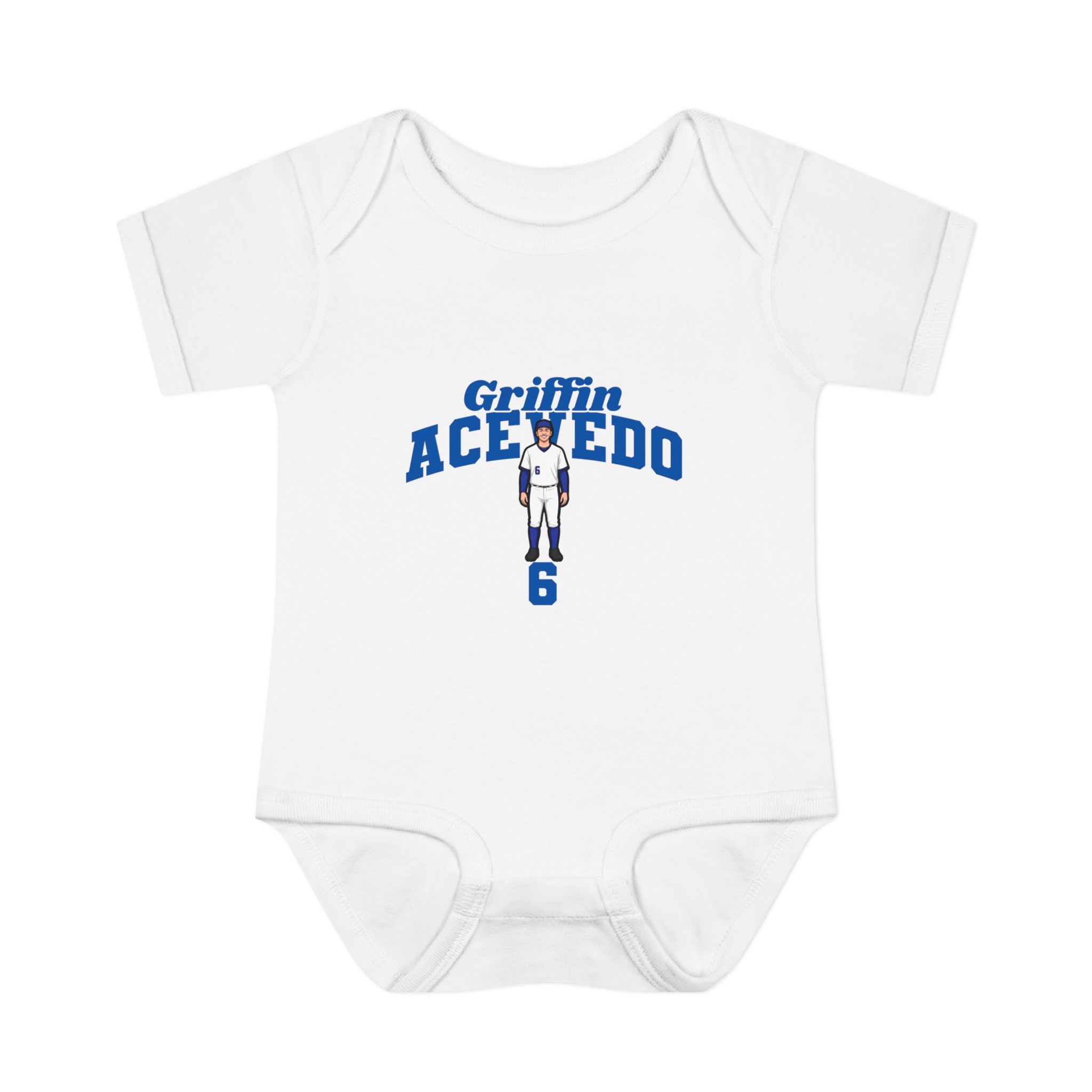 Baby Onesie — character_signature_arch in White
