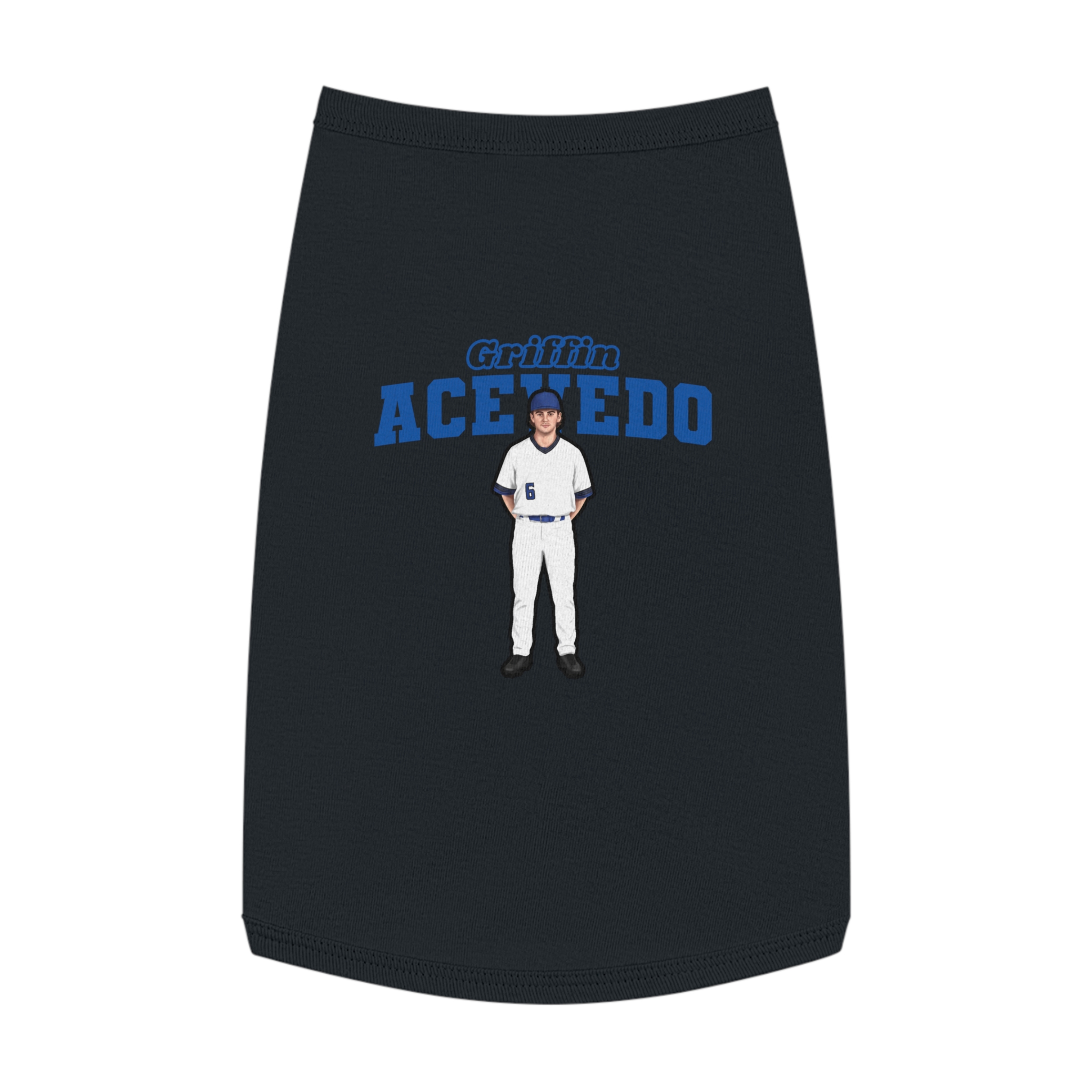 Pet Tank Top — character_name_arch in White