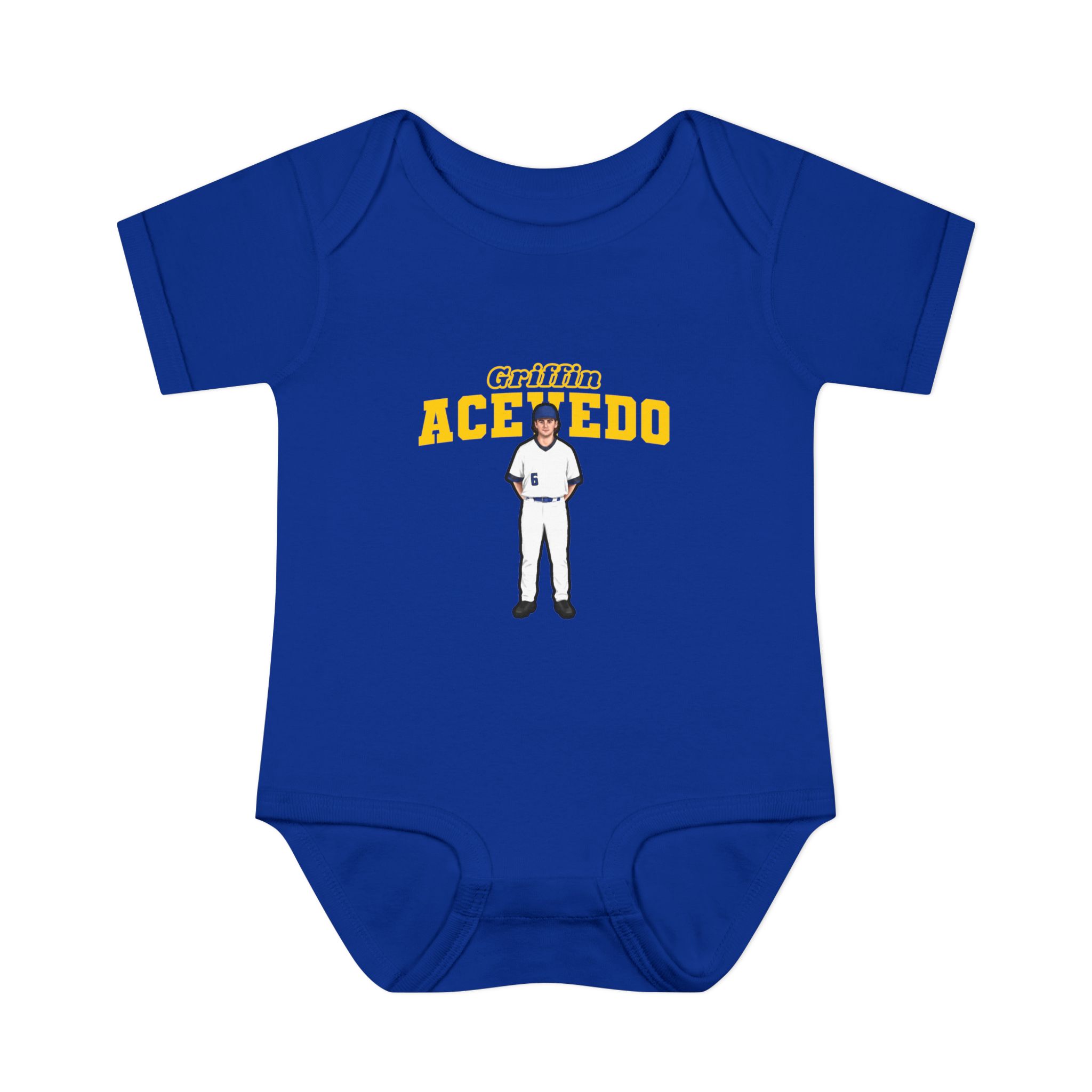 Baby Onesie — character_name_arch in Royal
