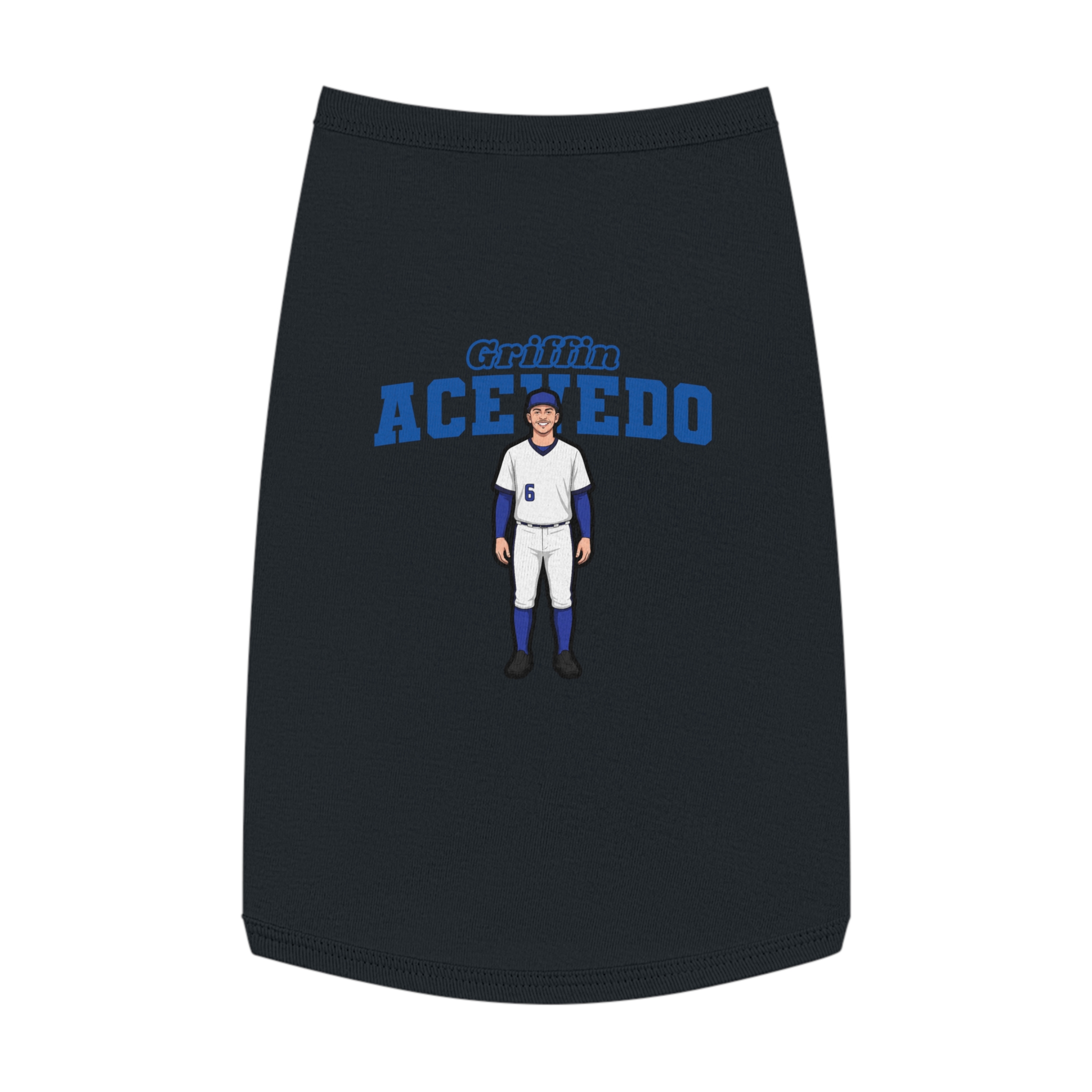 Pet Tank Top — character_name_arch in Black