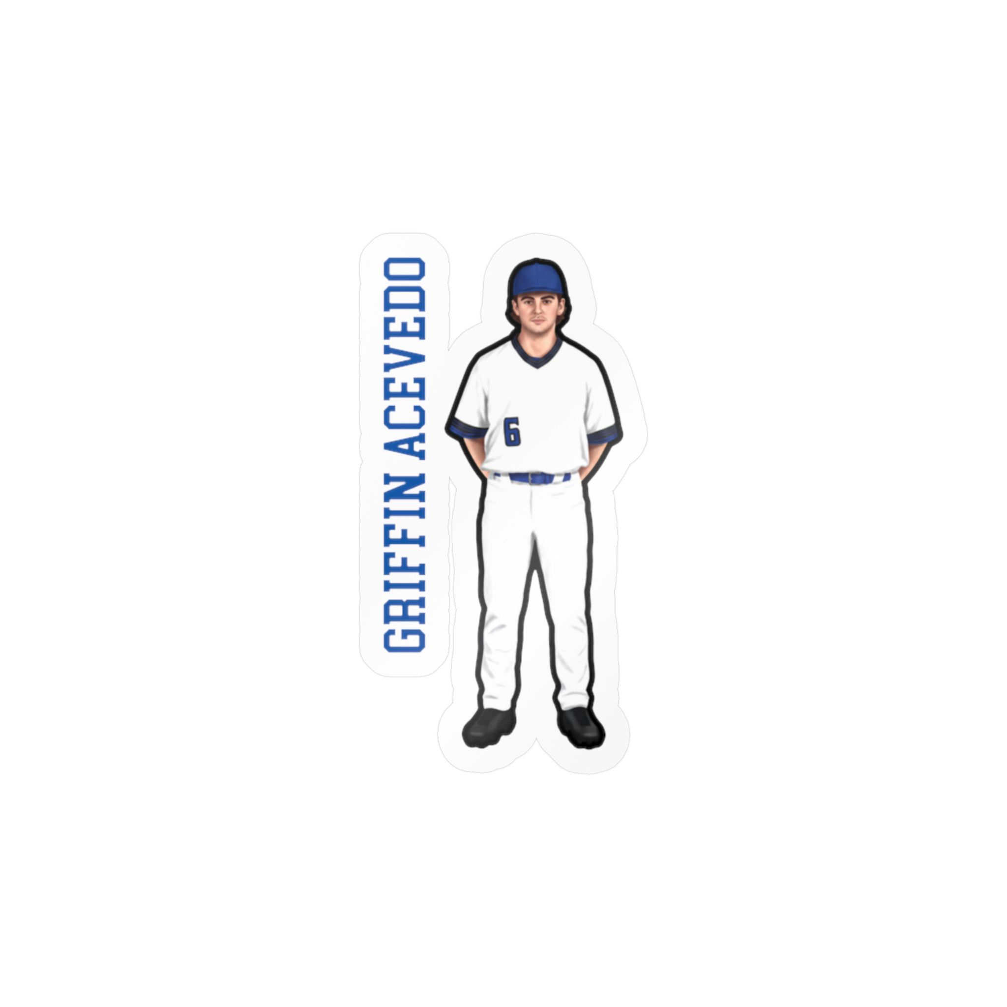 Vinyl Sticker — character_name_vertical in Classic