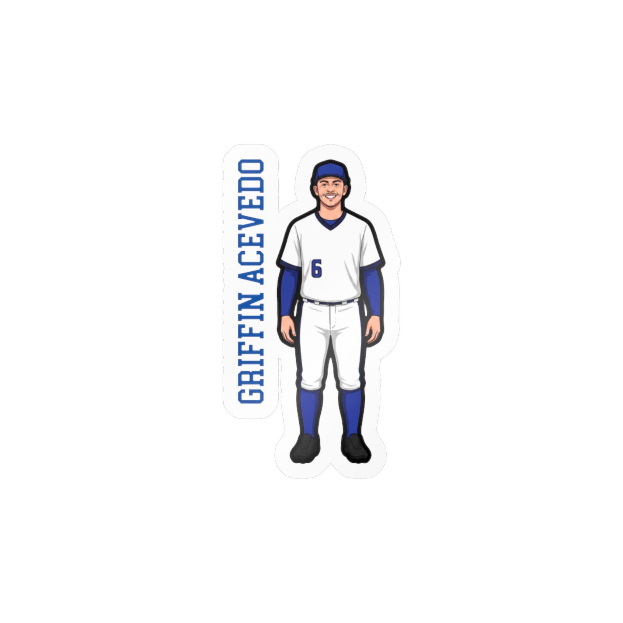 Vinyl Sticker — character_name_vertical in Classic