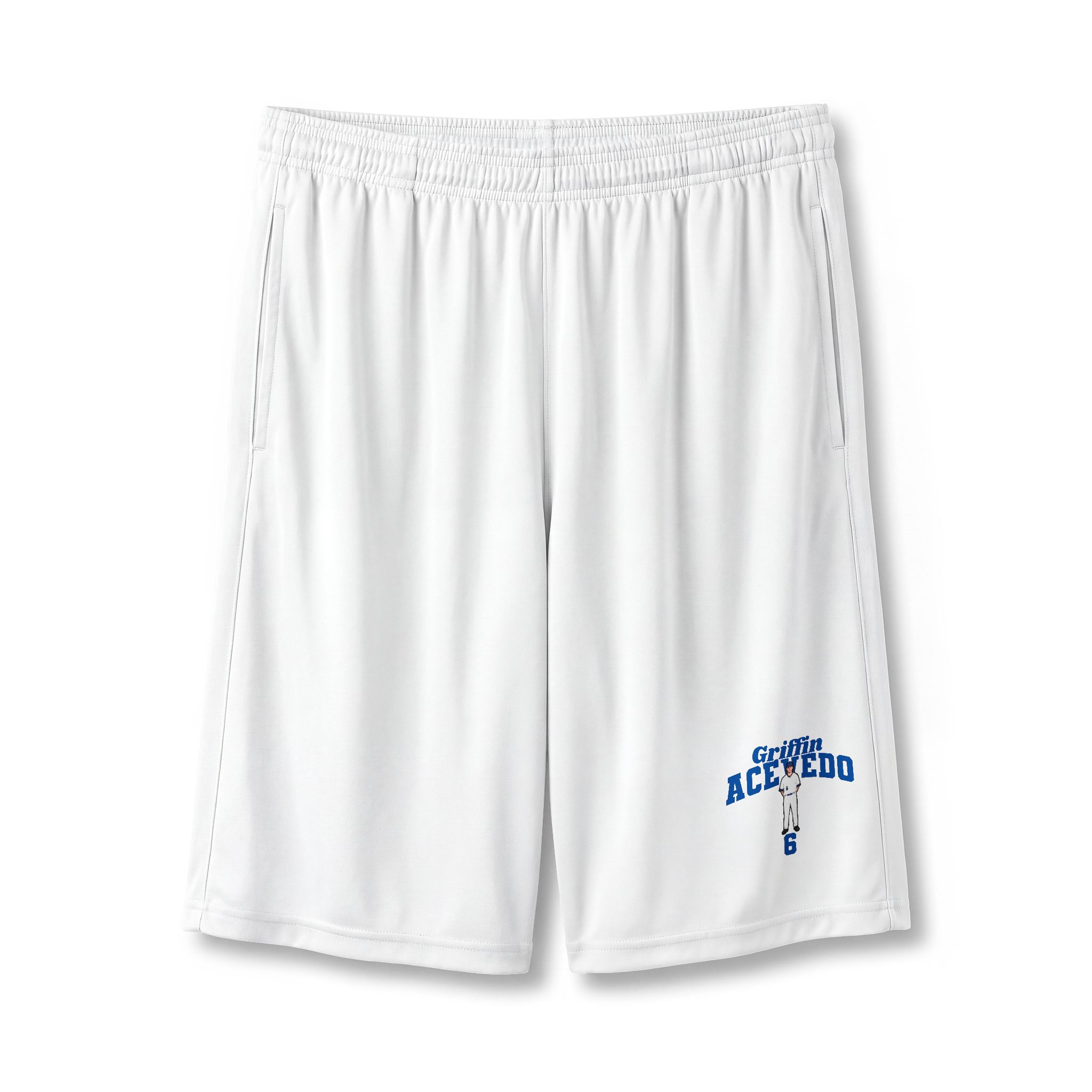 Shorts — character_signature_arch in White