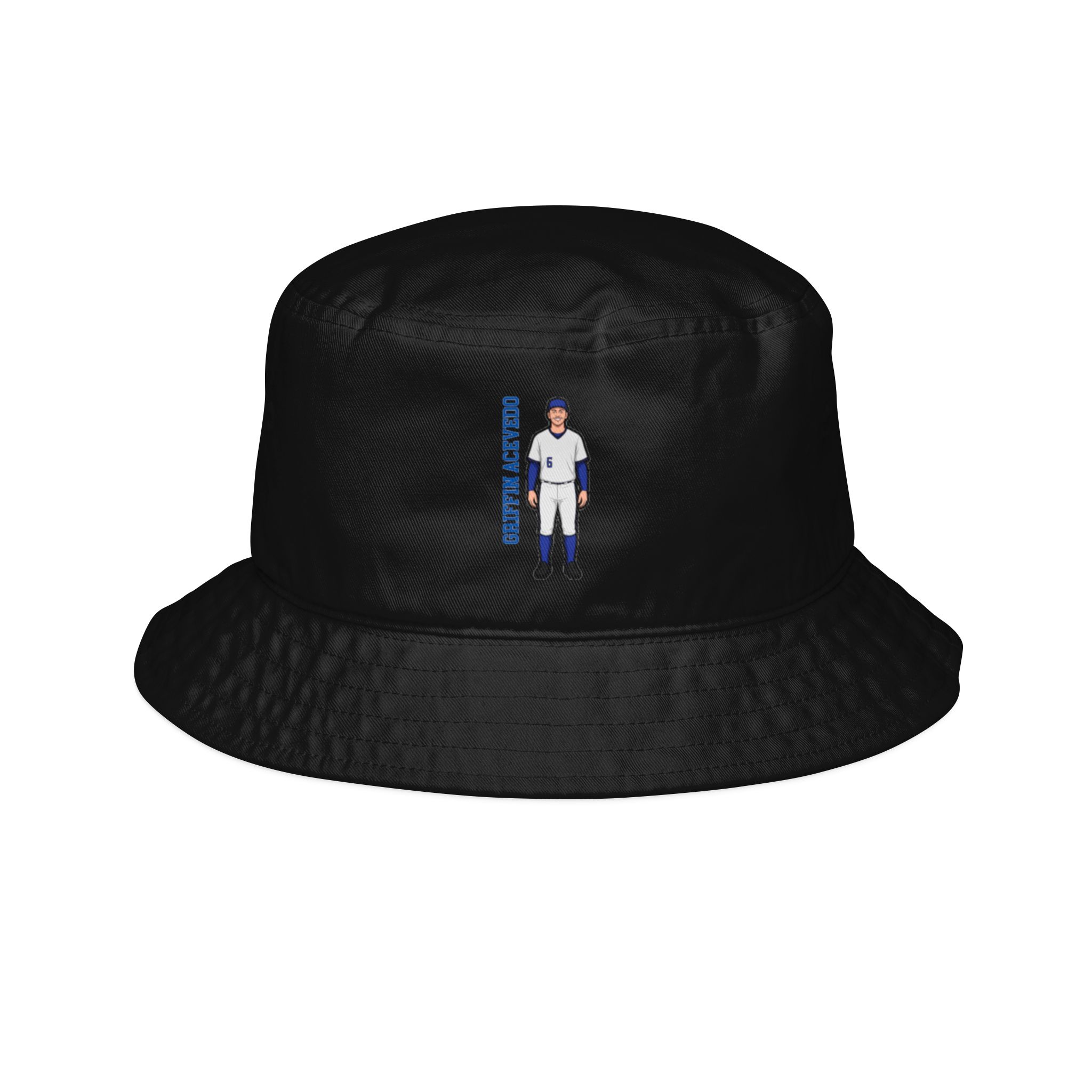 Bucket Hat — character_name_vertical in Black