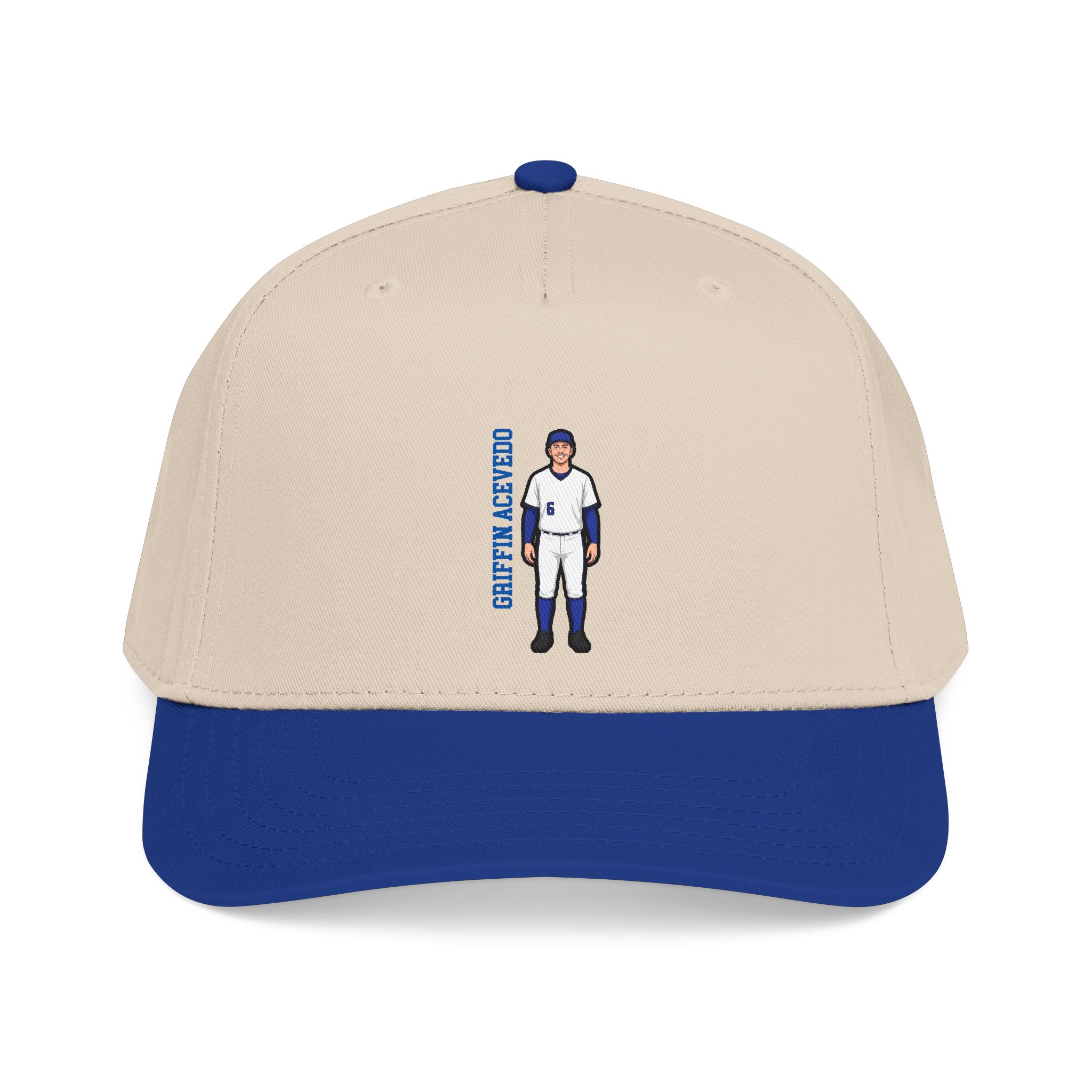 Baseball Cap — character_name_vertical in Royal / Natural