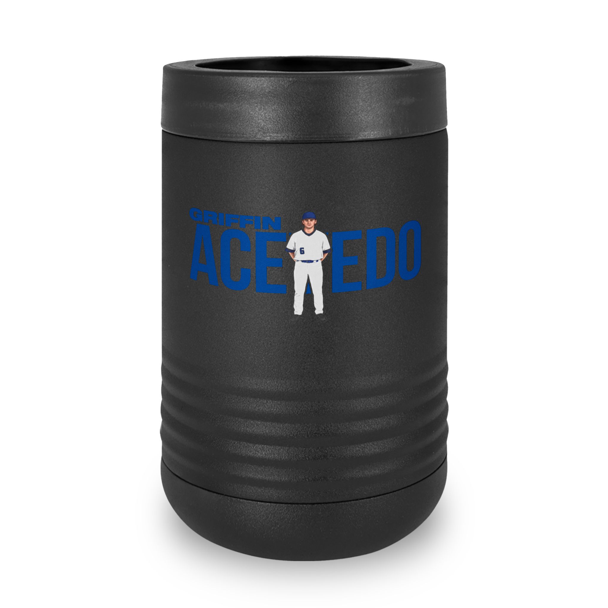 Stainless Can Cooler — character_player_name in Black